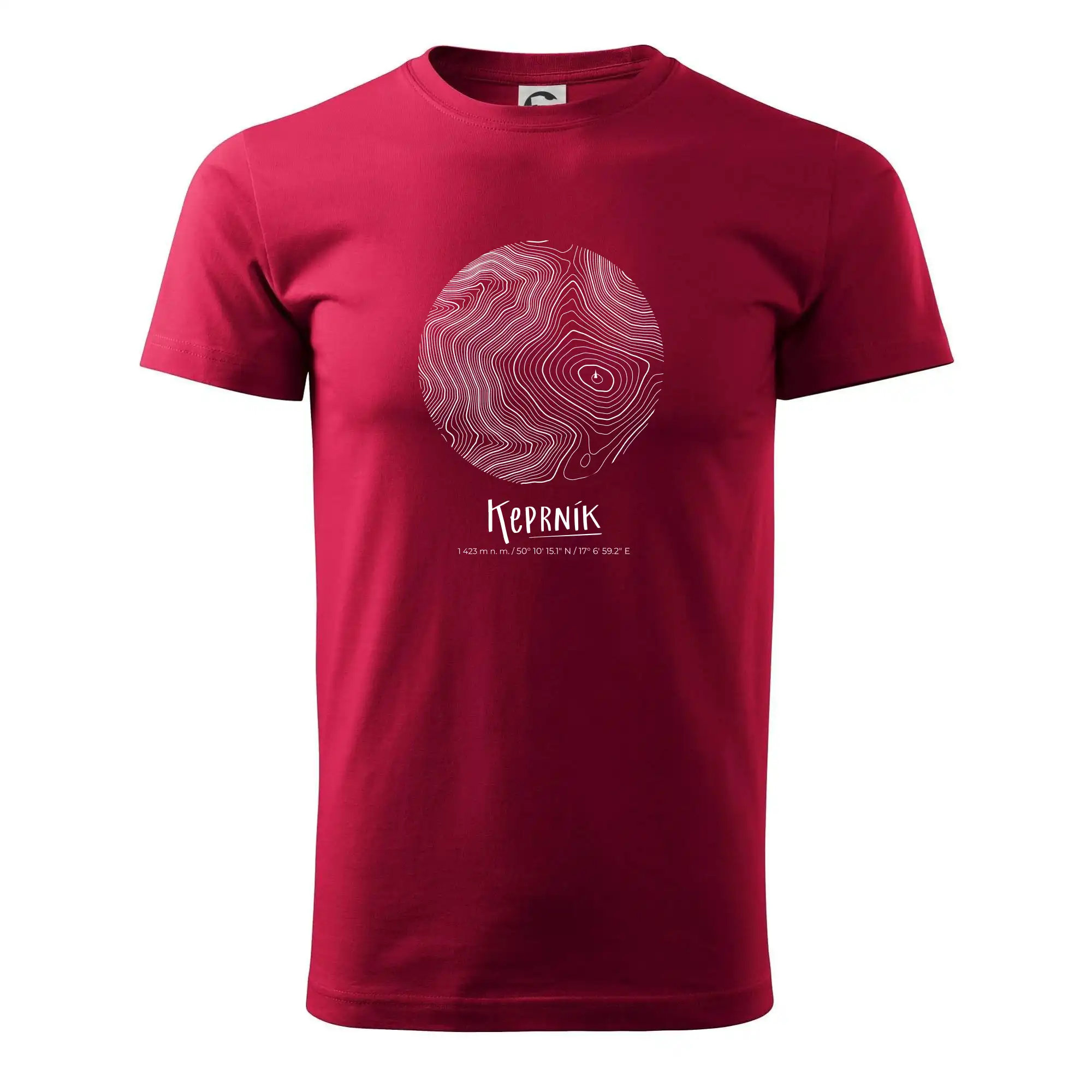 Keprník - vrstevnice v kruhu