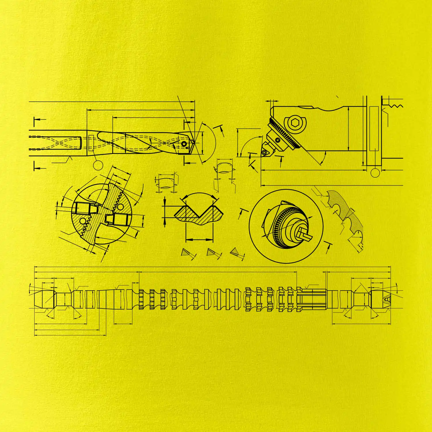 Technické výkresy - vrtáky