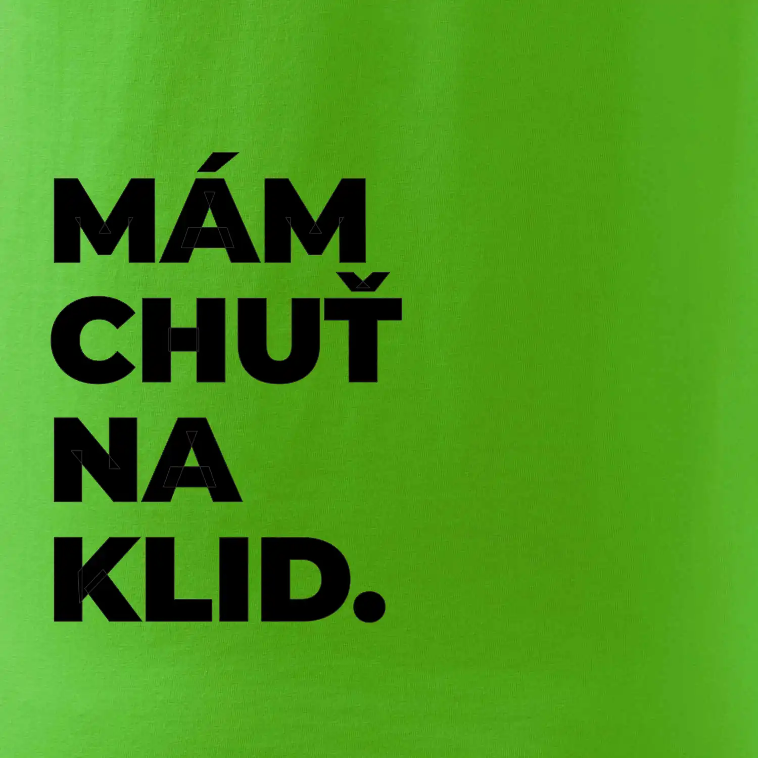 MÁM CHUŤ NA KLID.