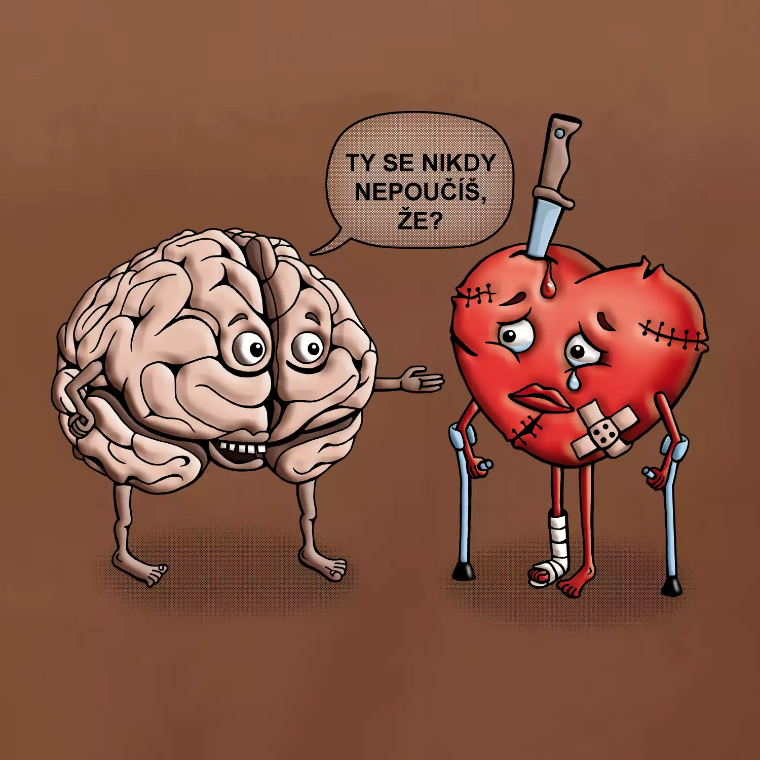 Mozek a srdce - poučení (Hana-creative)