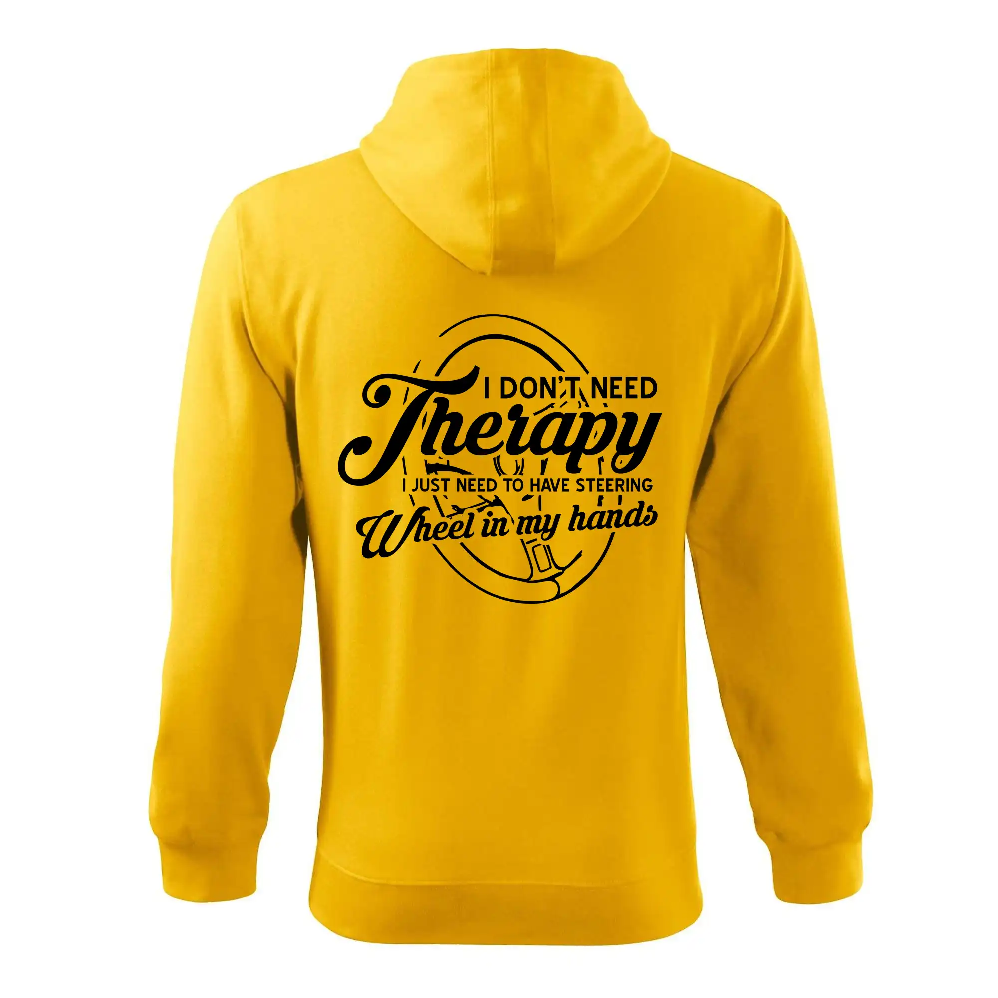 Kulatý nápis - I don't need therapy wheel in my hands