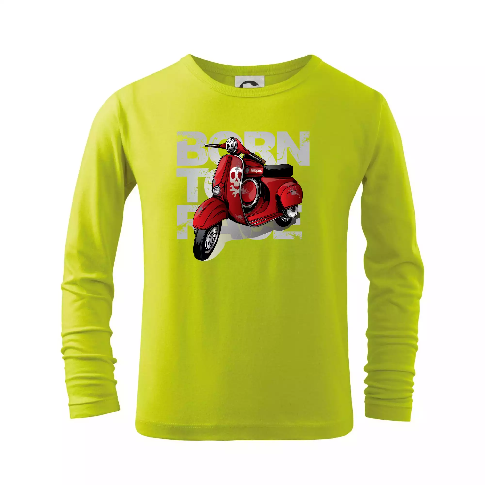 Scooter born to ride red