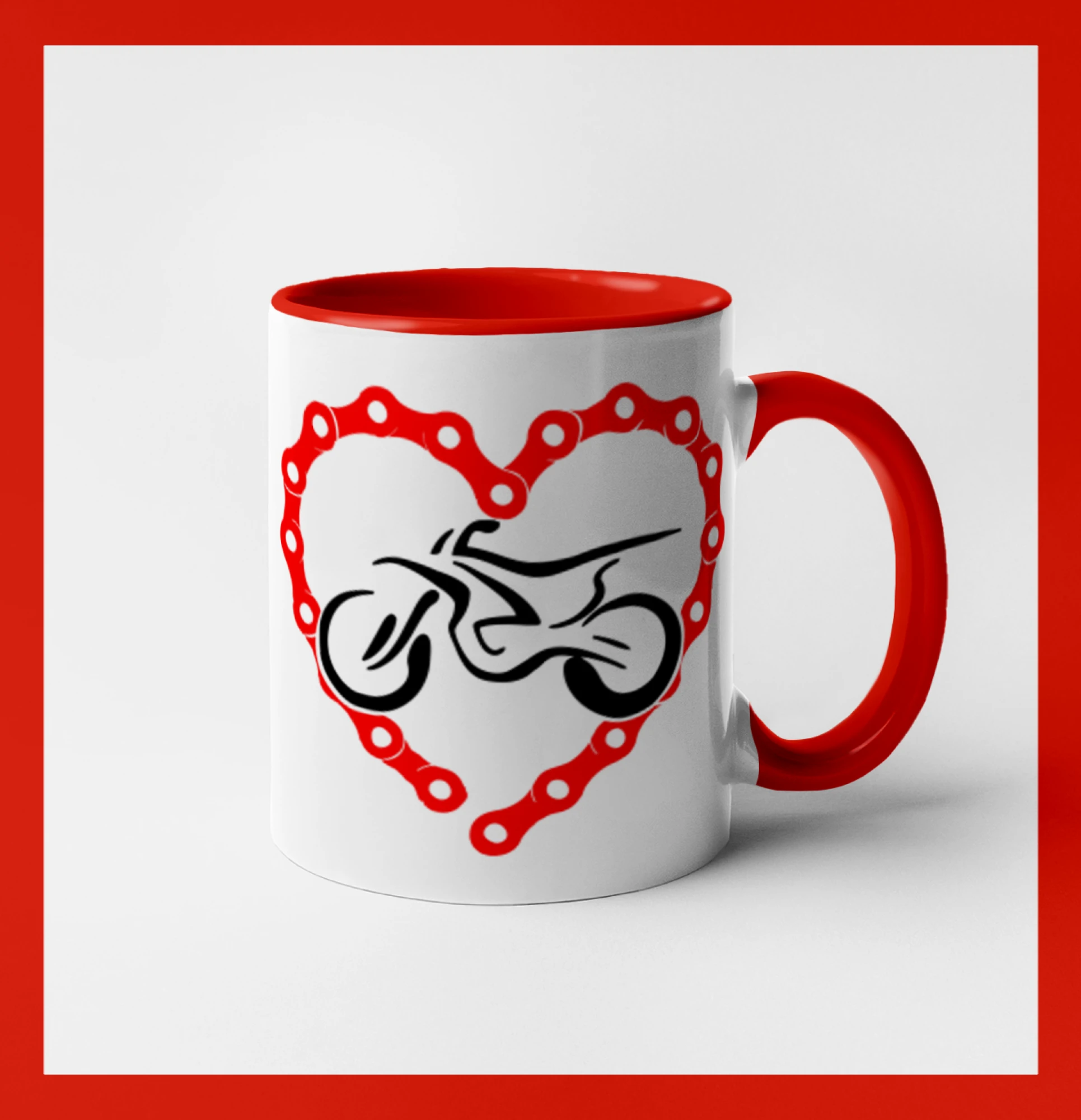 Moto srdce řetěz - enduro