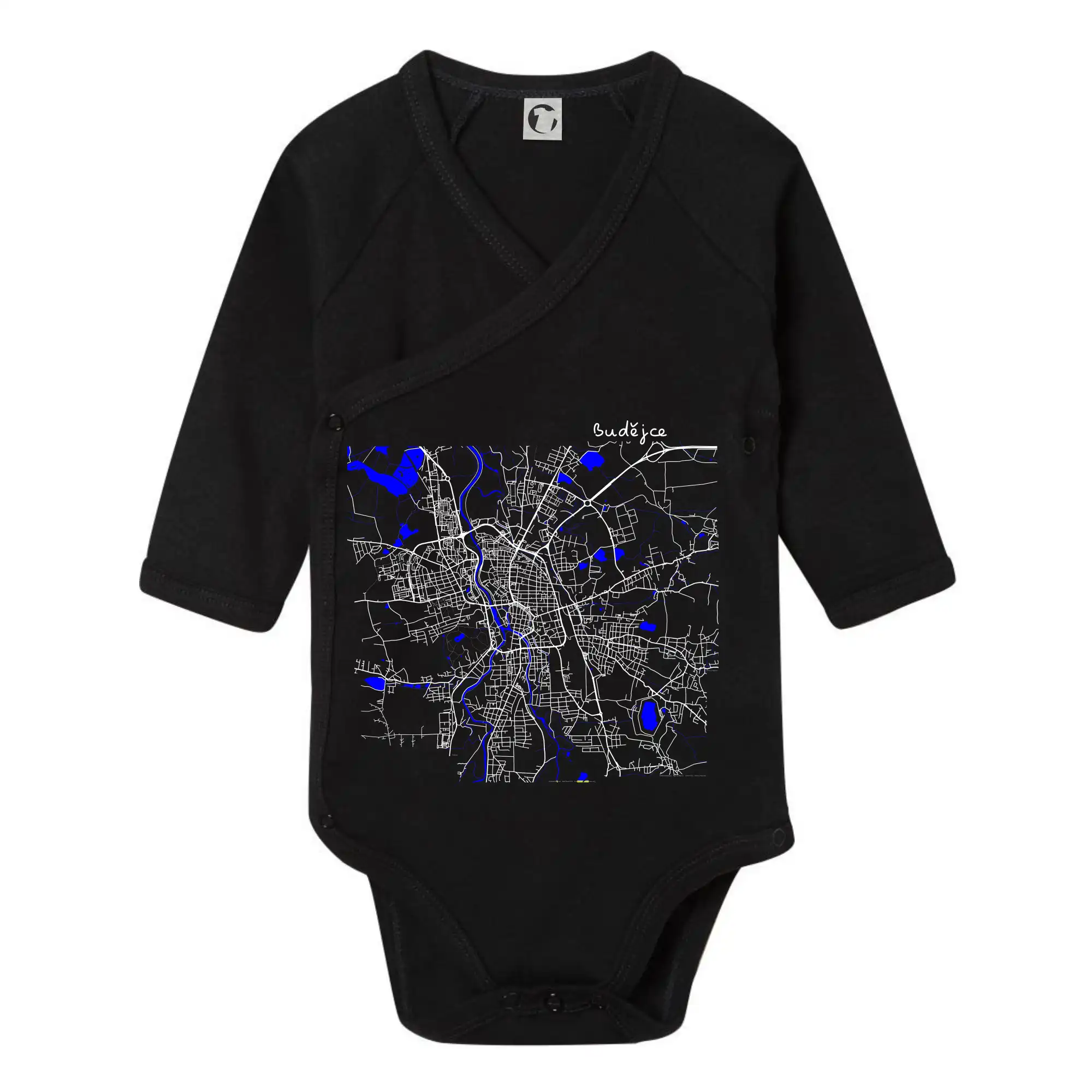 Budějce  - Mapa s vodními toky