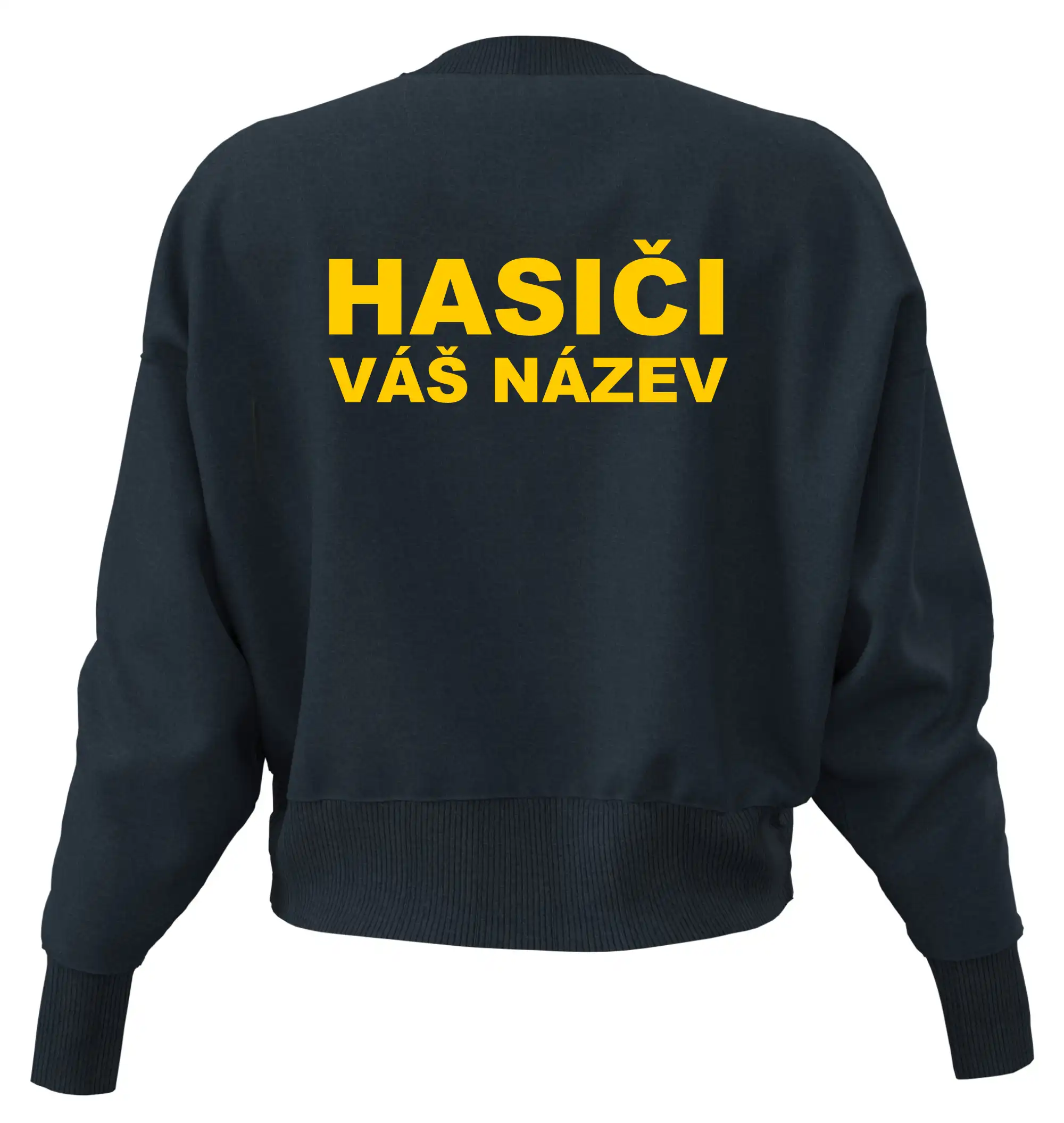 Hasiči - žlutý nápis - váš název sboru