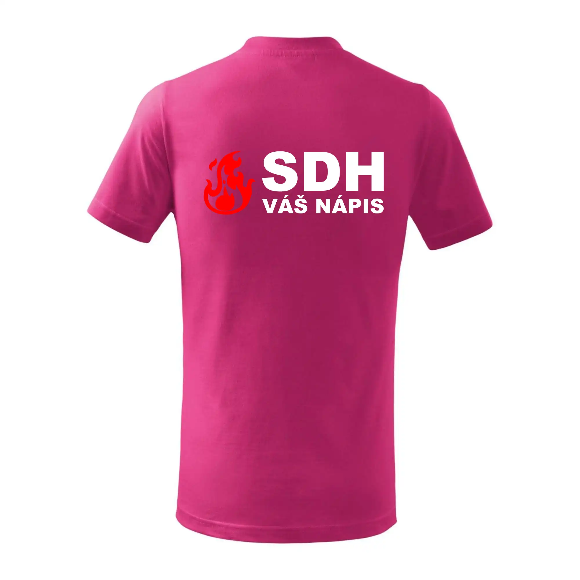 SDH nápis (oheň, název sboru - vlastní nápis)