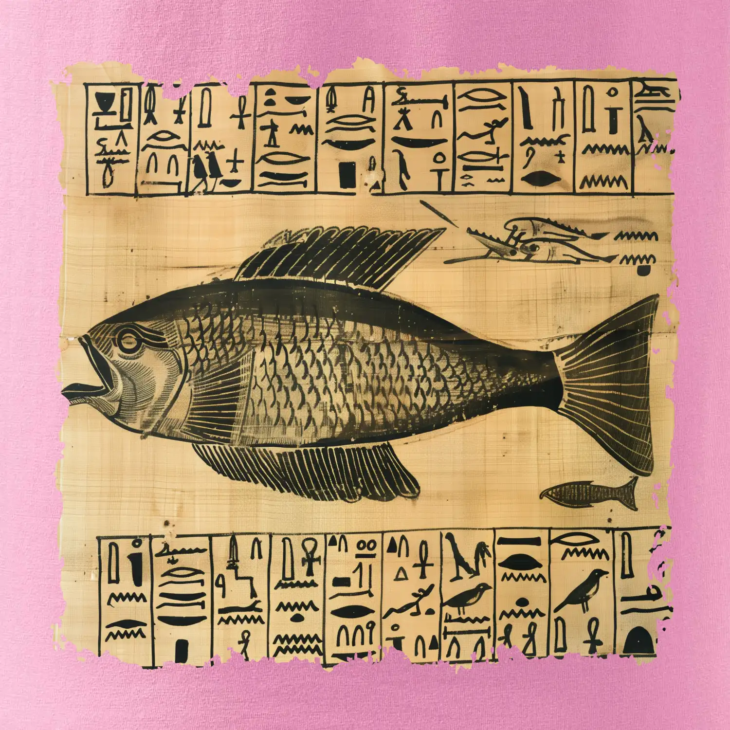 Egyptské hieroglyfy ryba