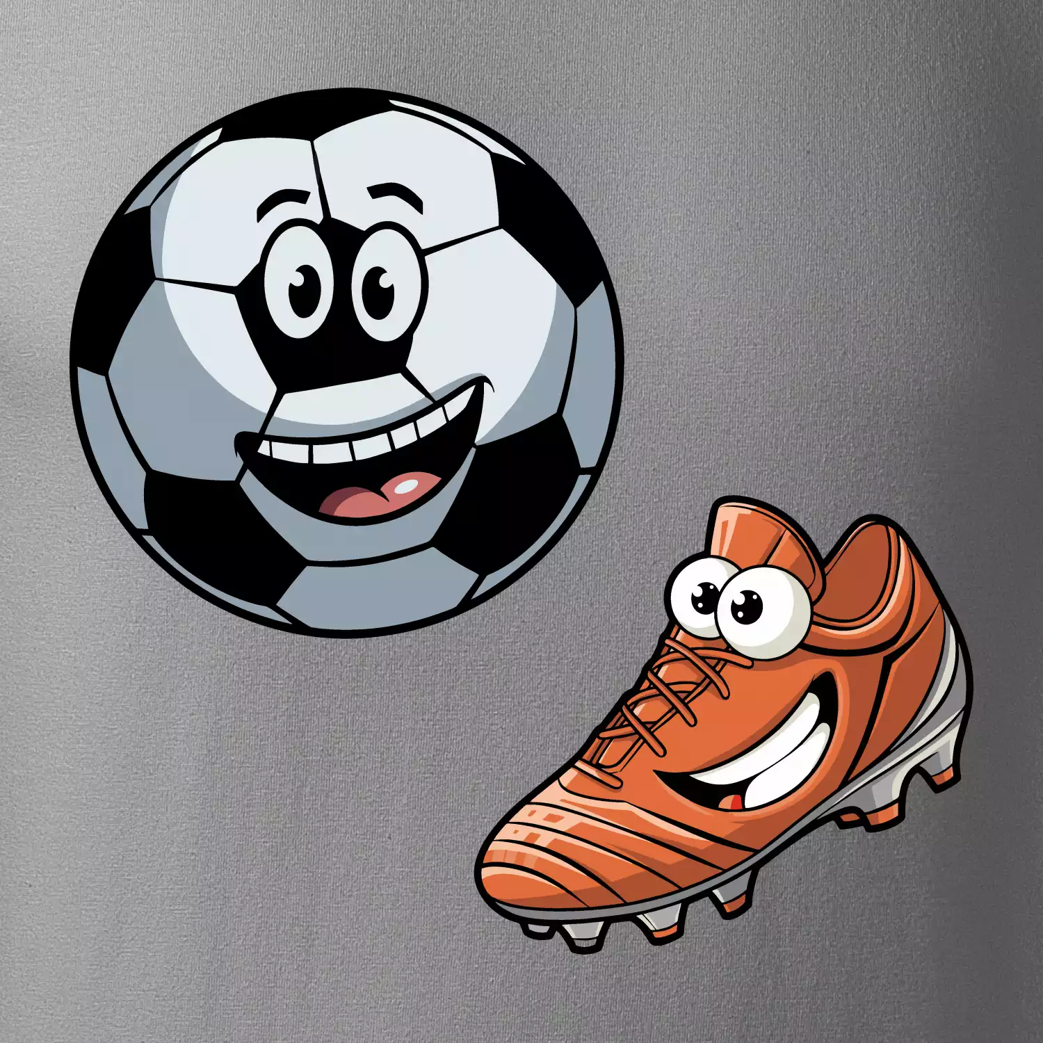 Parové triko - Kopačka a míč