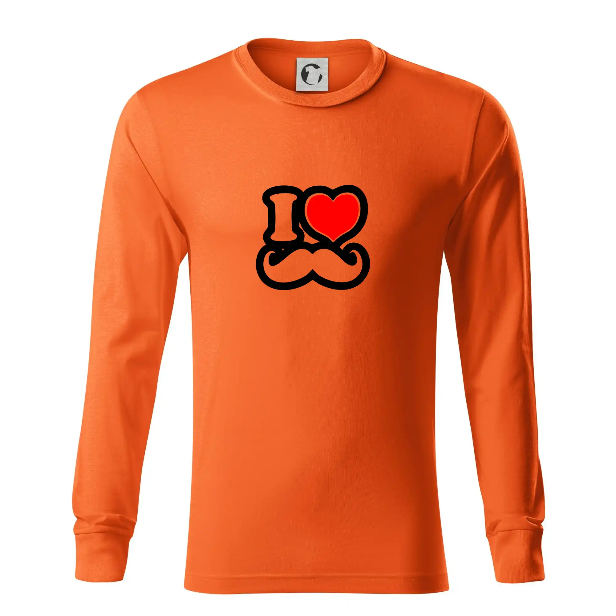 i love mustache - obrys