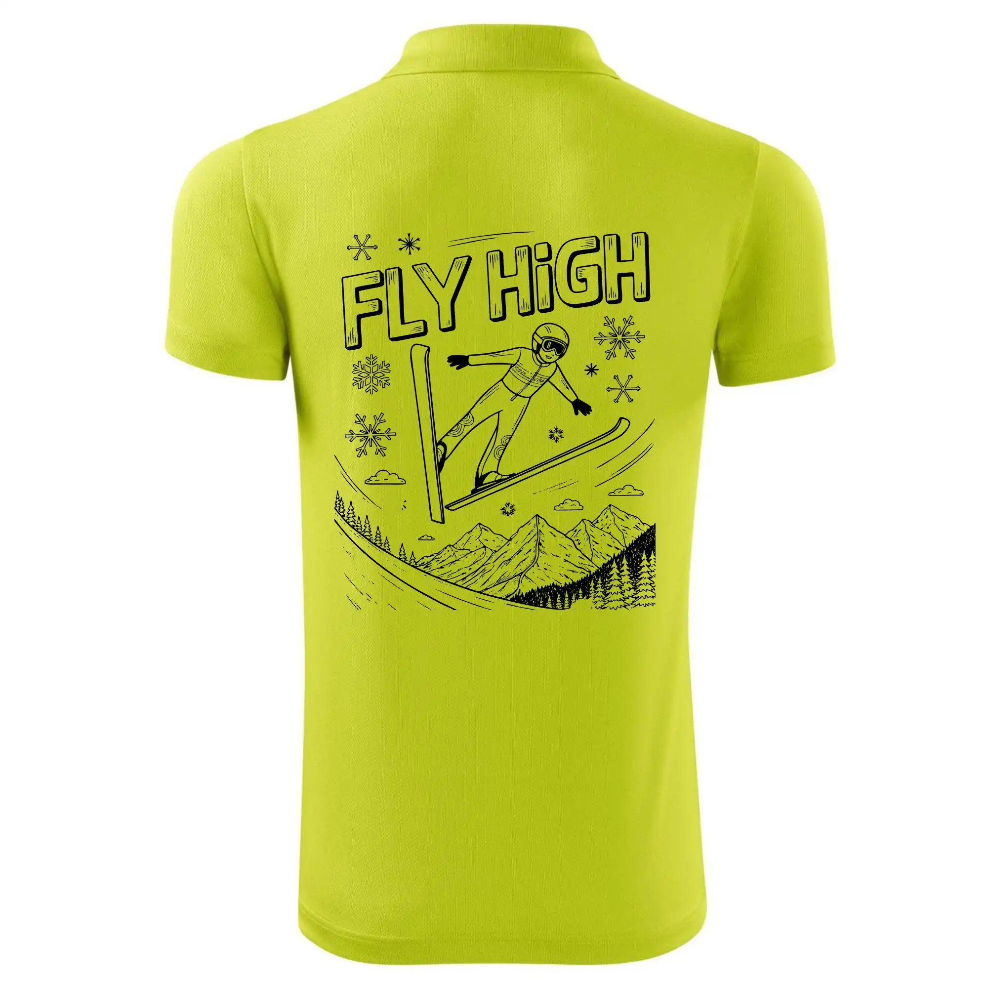 Černobílý skokan fly high