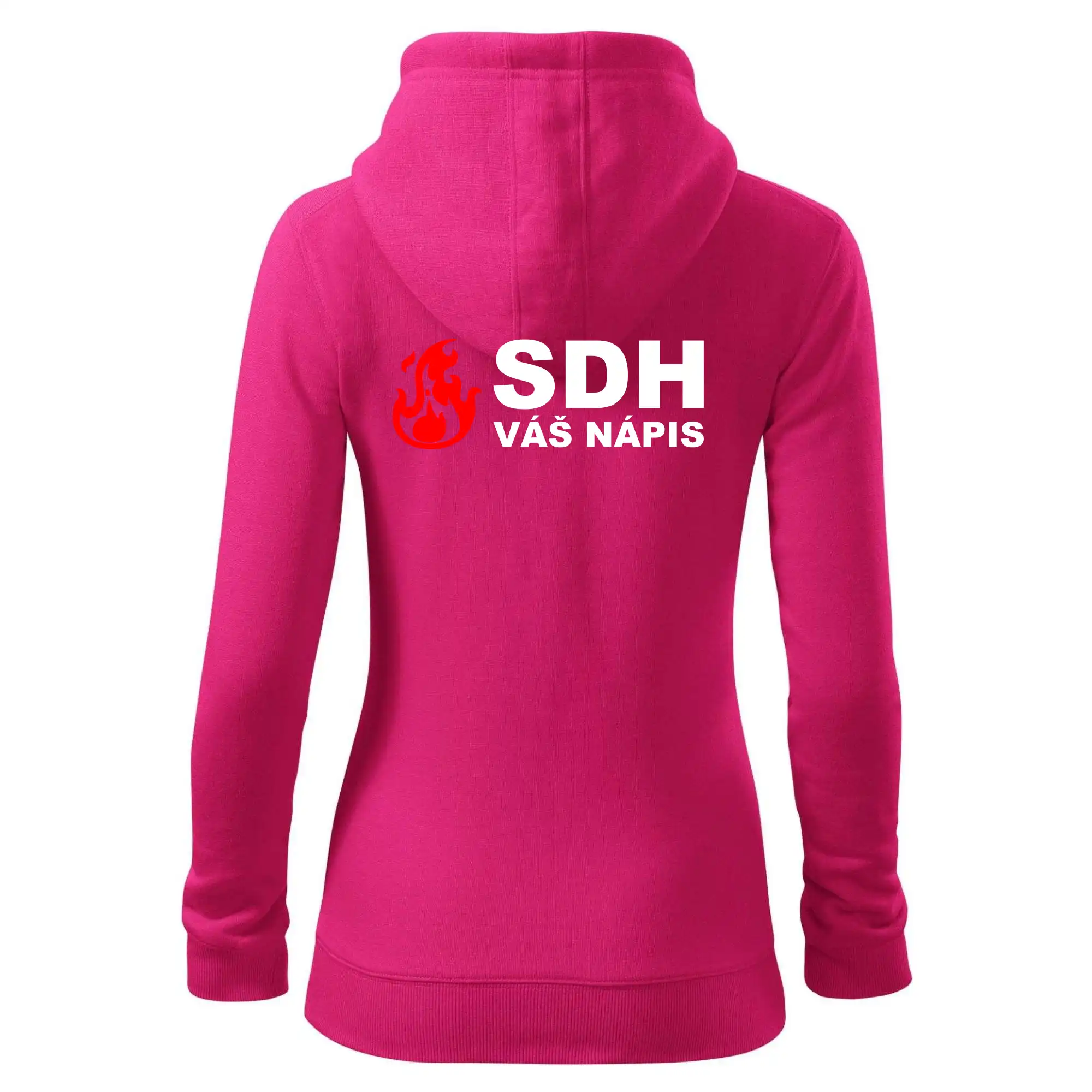 SDH nápis (oheň, název sboru - vlastní nápis)