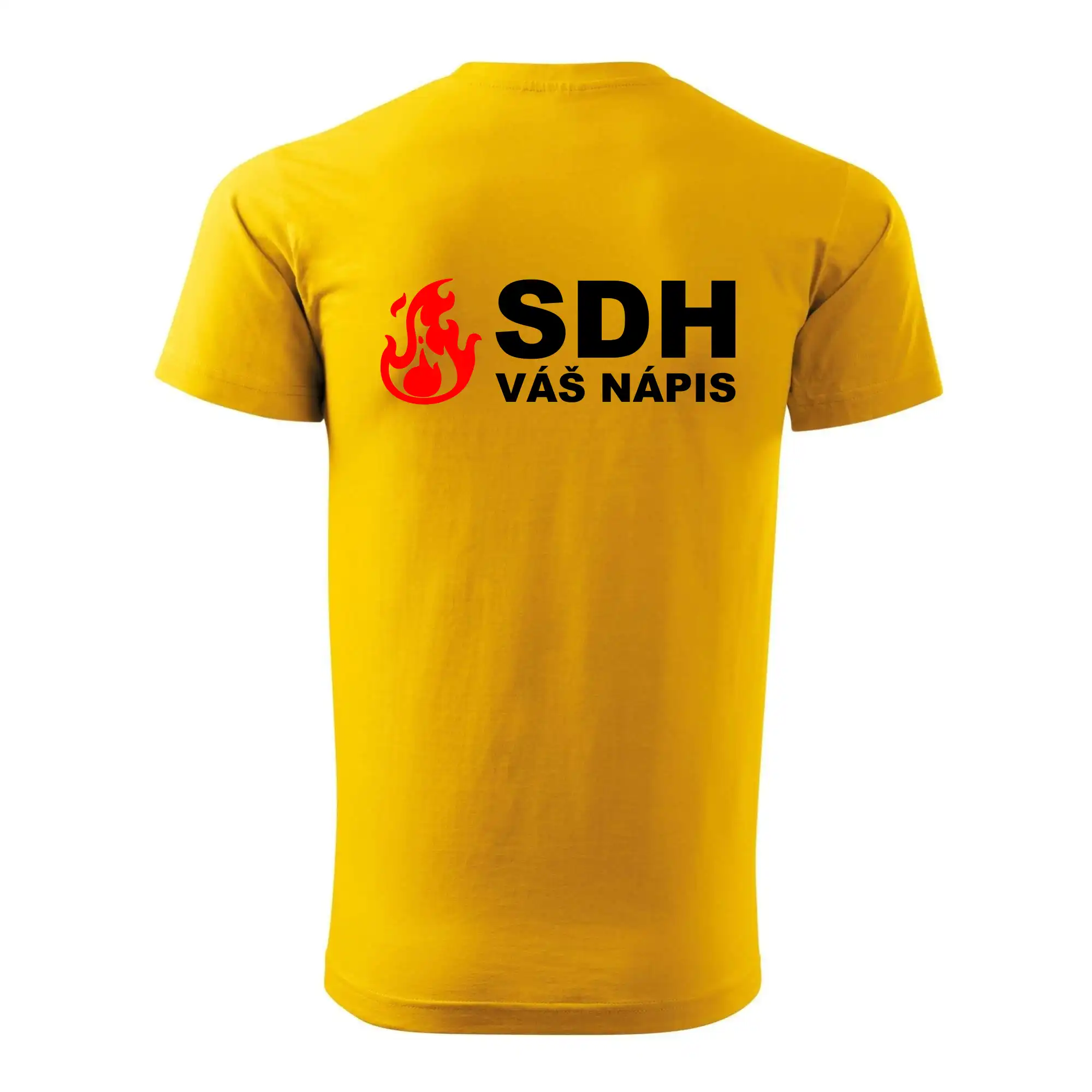 SDH nápis (oheň, název sboru - vlastní nápis)