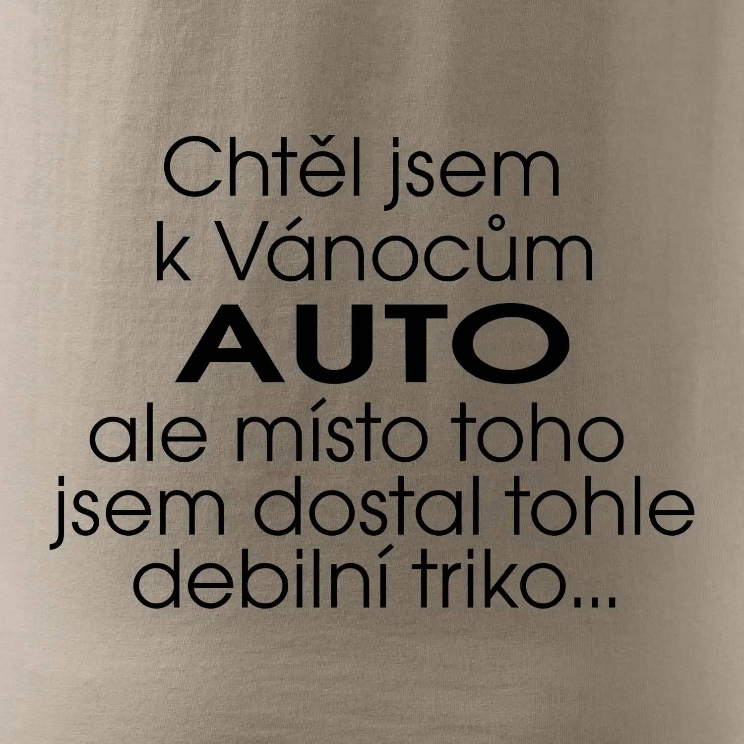 Chtěl jsem k Vánocům auto