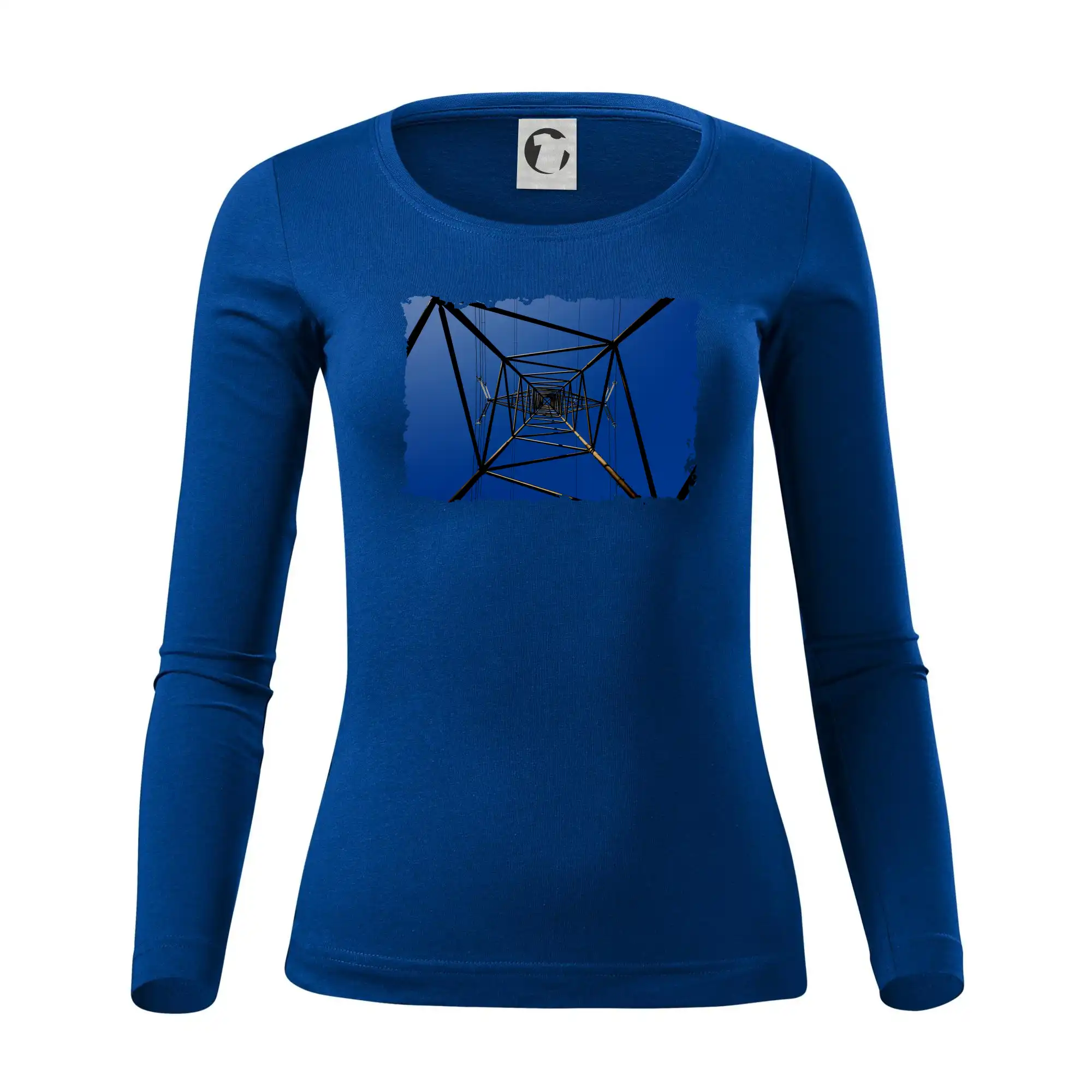 Stožár vysokého napětí zespodu