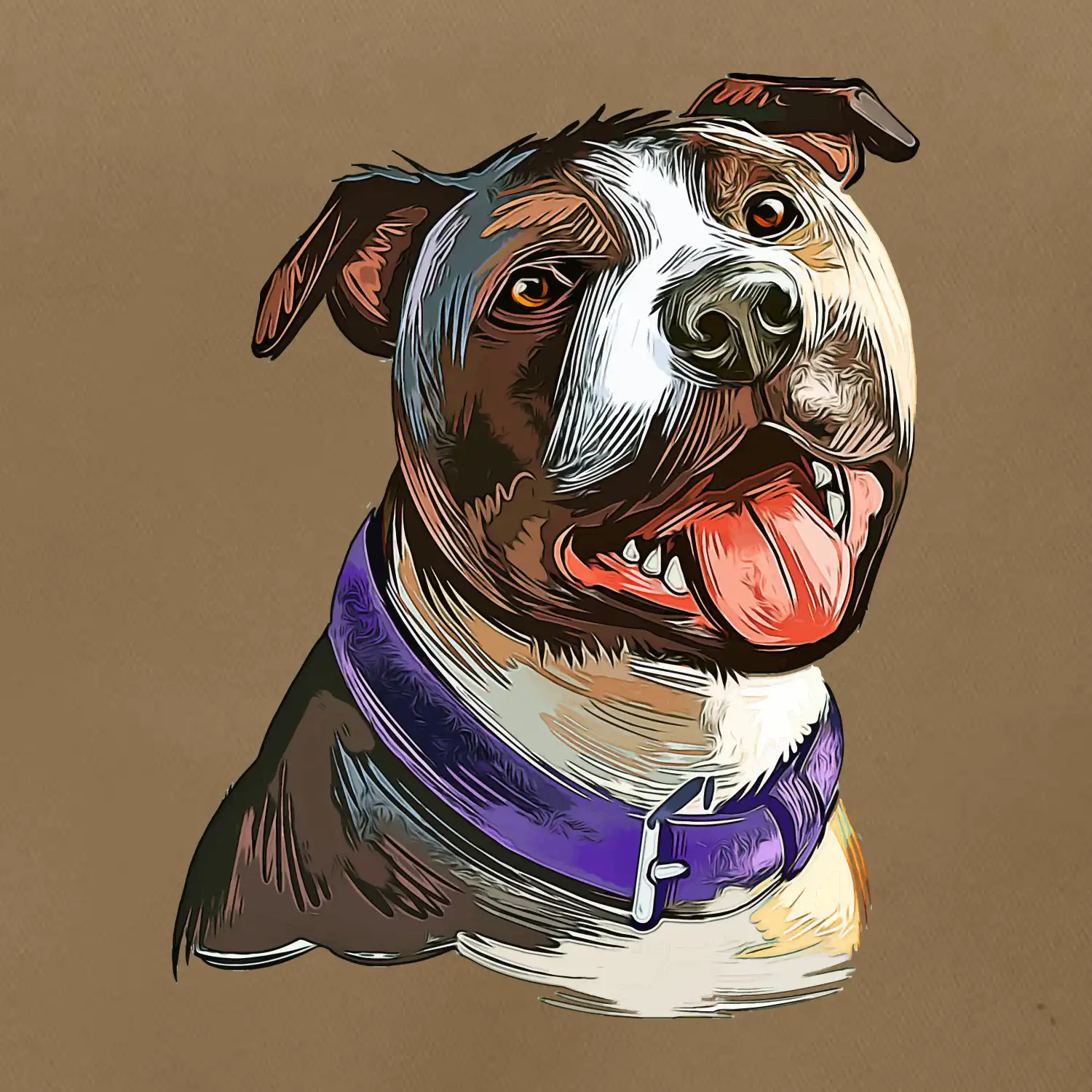 Americký stafordširský teriér  kreslený