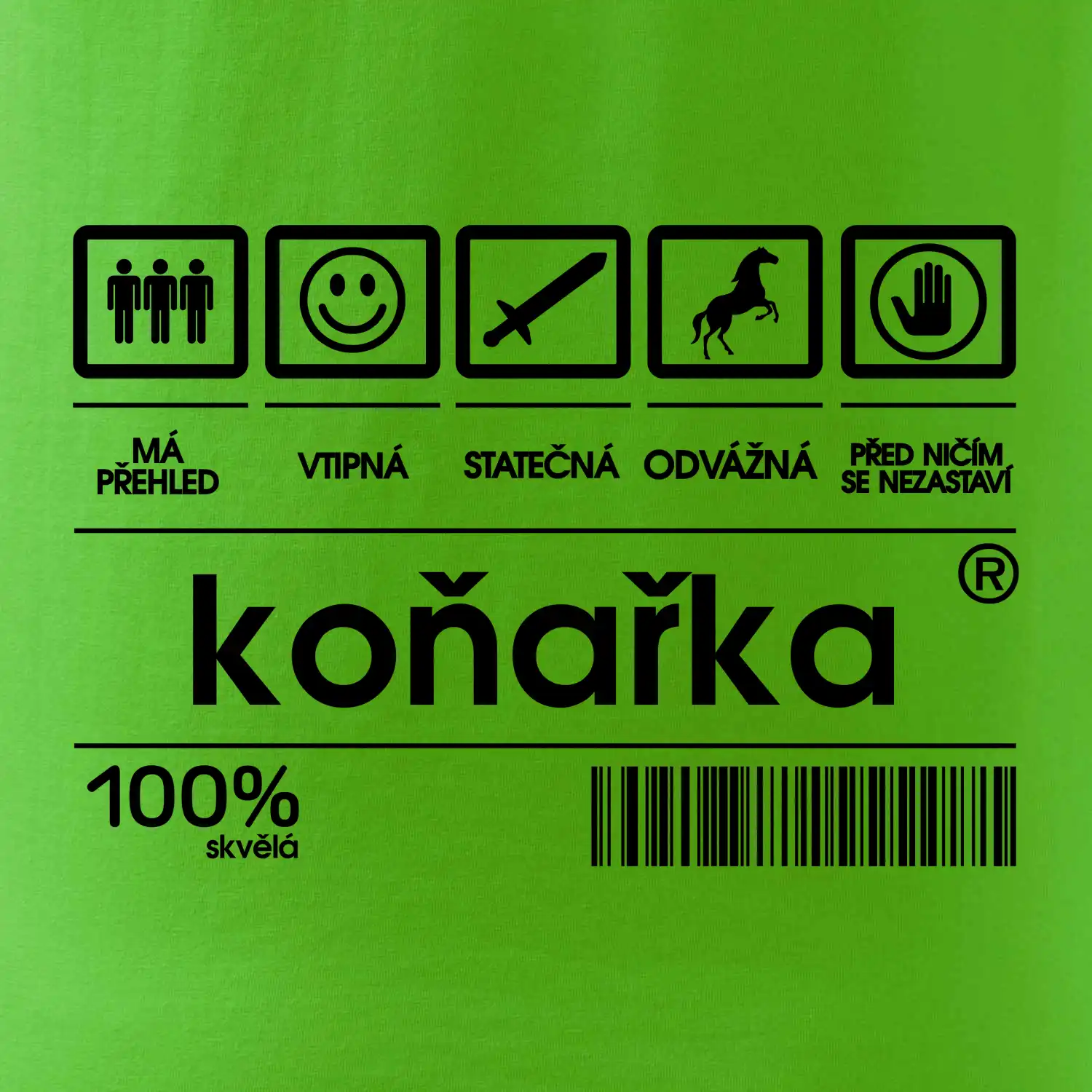 Čárový kód - Koňařka