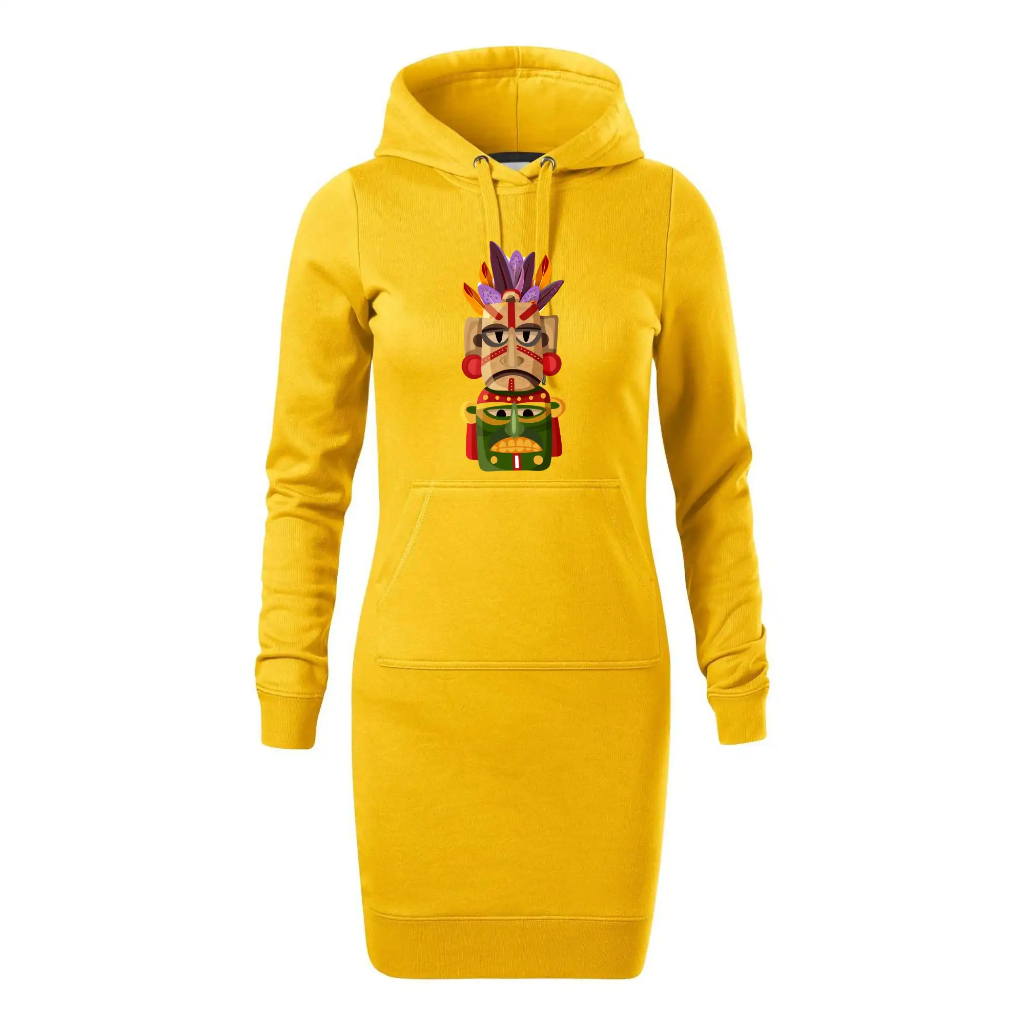 Mayové maska s peřím