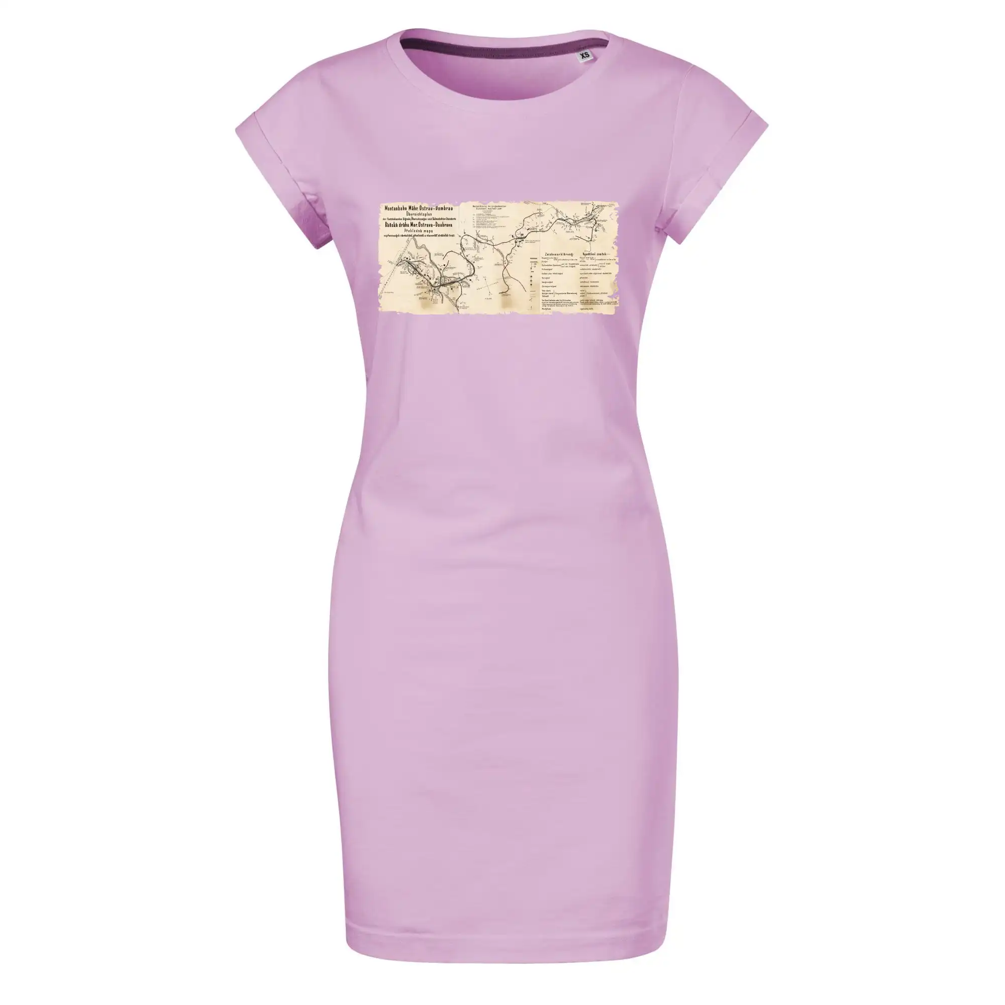 Mapa Báňské dráhy z Moravské Ostravy do Doubravy