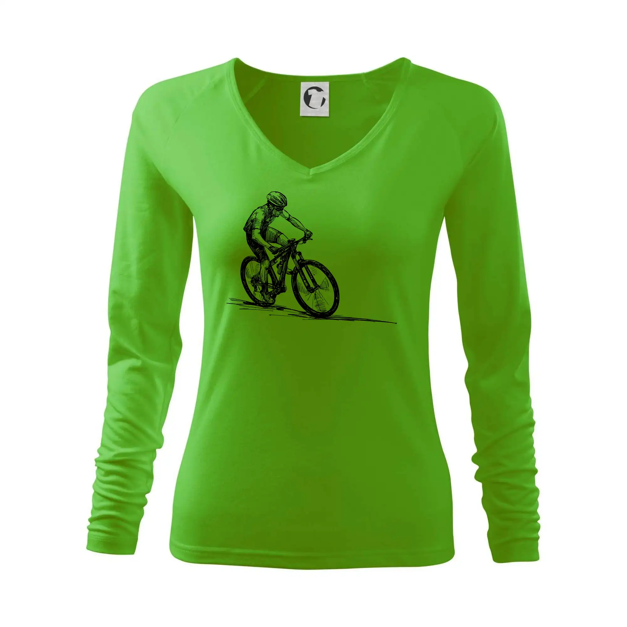 MTB kreslený cyklista