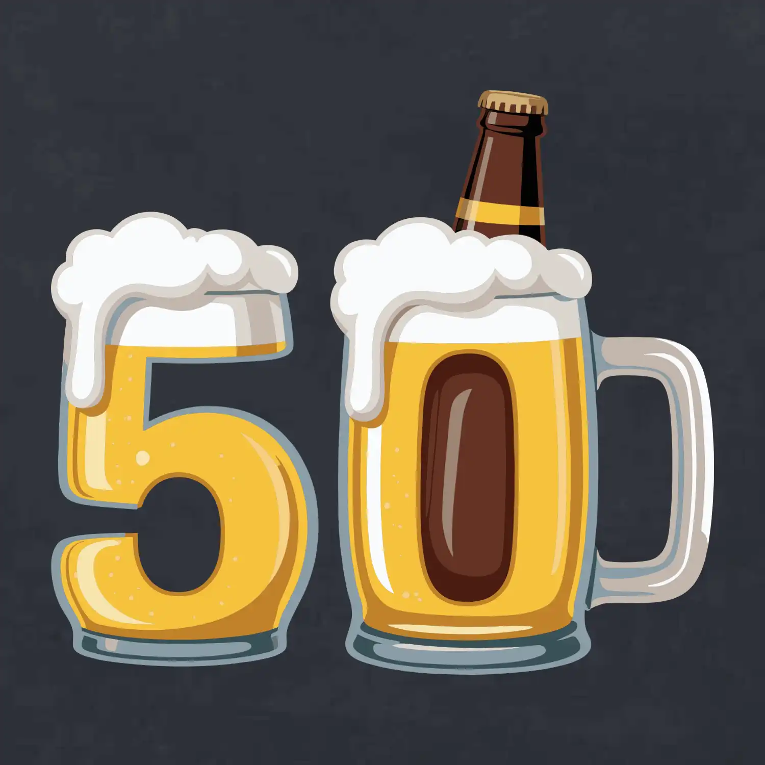 Padesátka v pivu s lahváčem