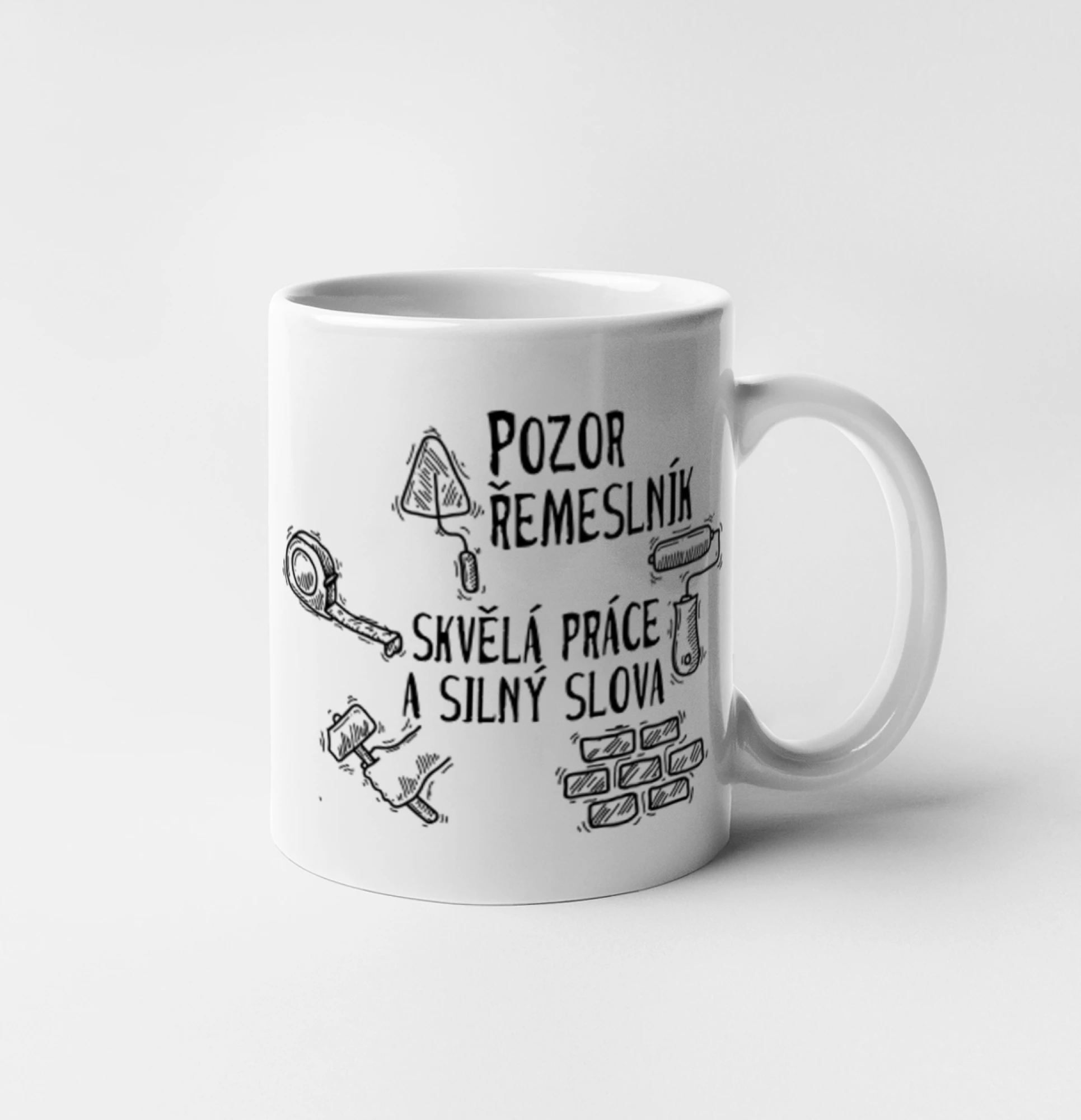 Pozor řemeslník skvělá práce silný slova