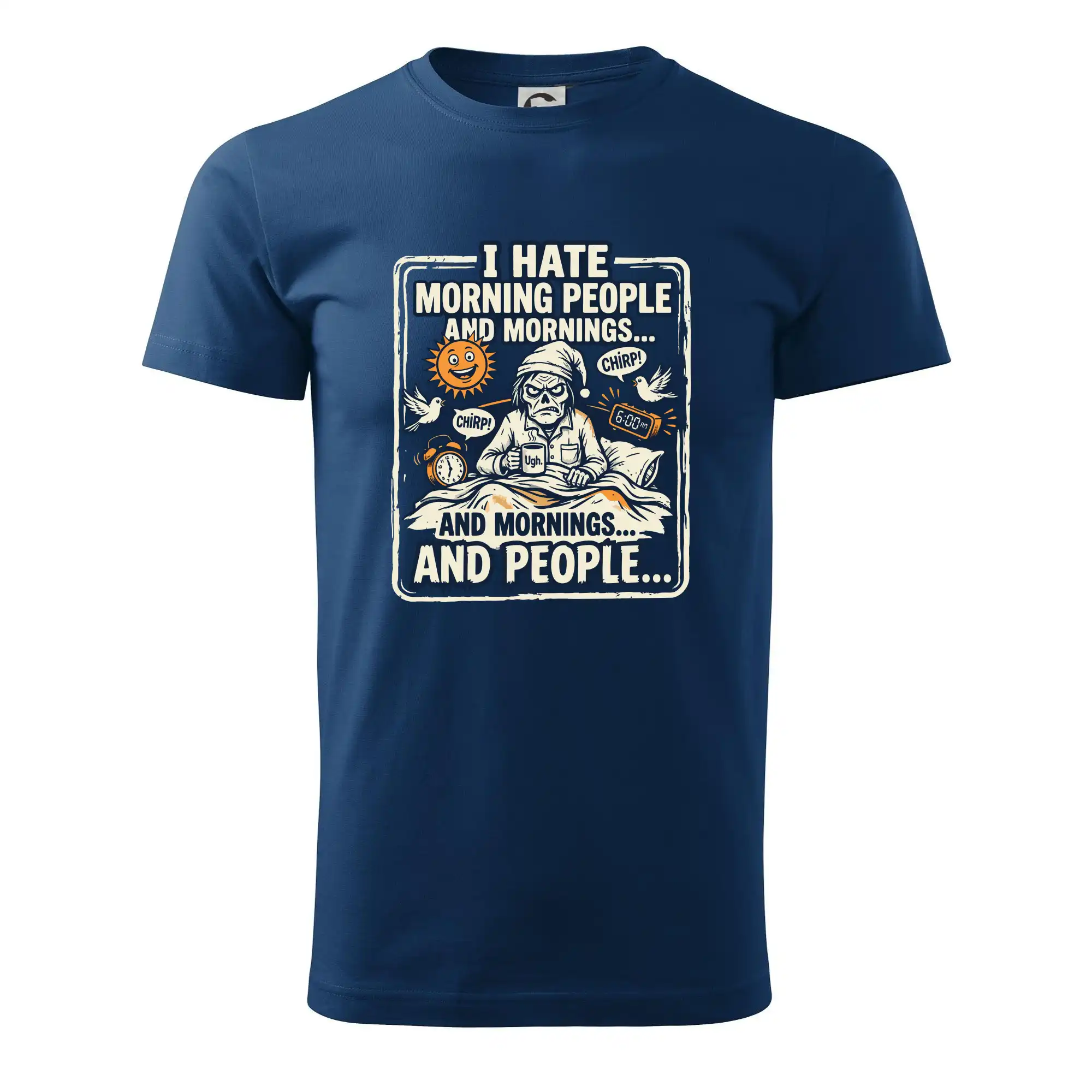 i hate morning people and mornings.... and people... - barevný obrázek
