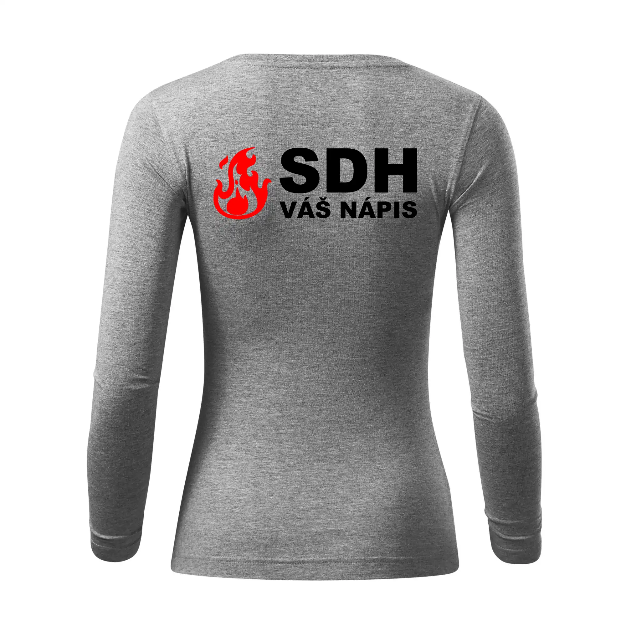 SDH nápis (oheň, název sboru - vlastní nápis)