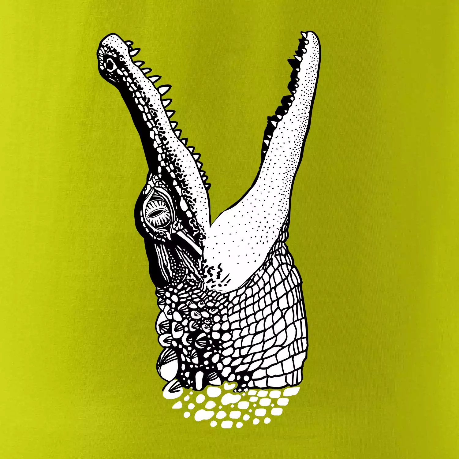 Krokodýl kreslený (Pecka design)