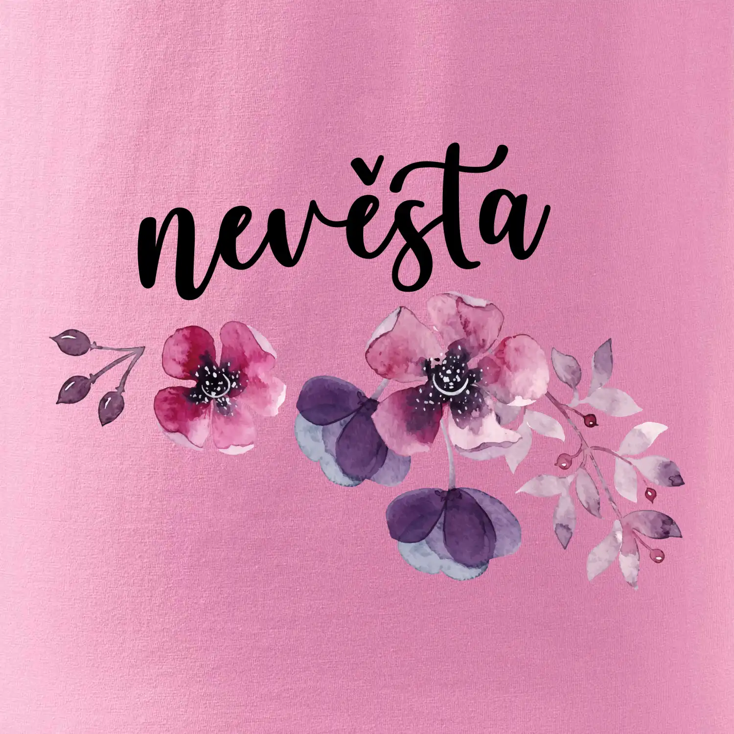 Nevěsta květy růžové