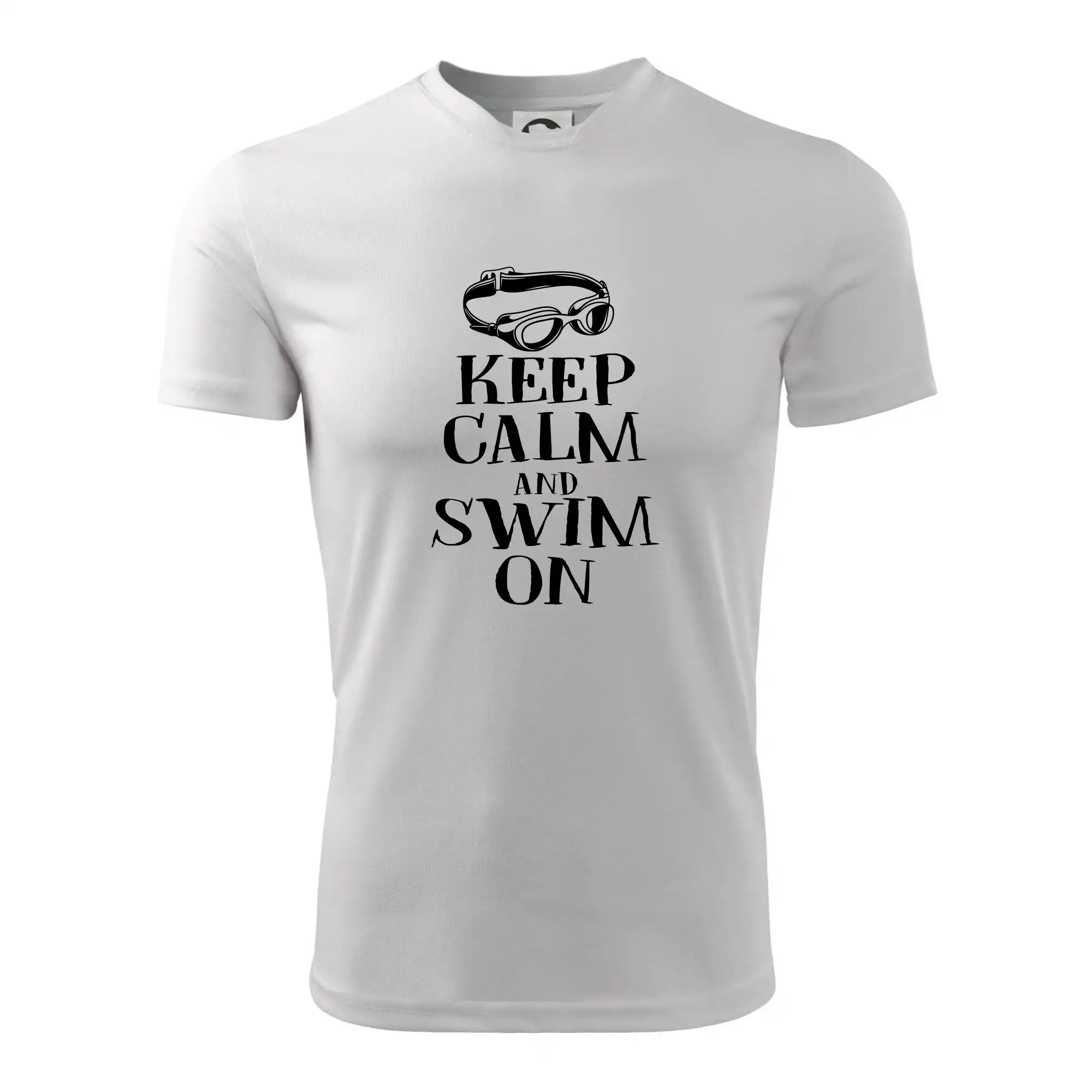 Keep calm and swim on
