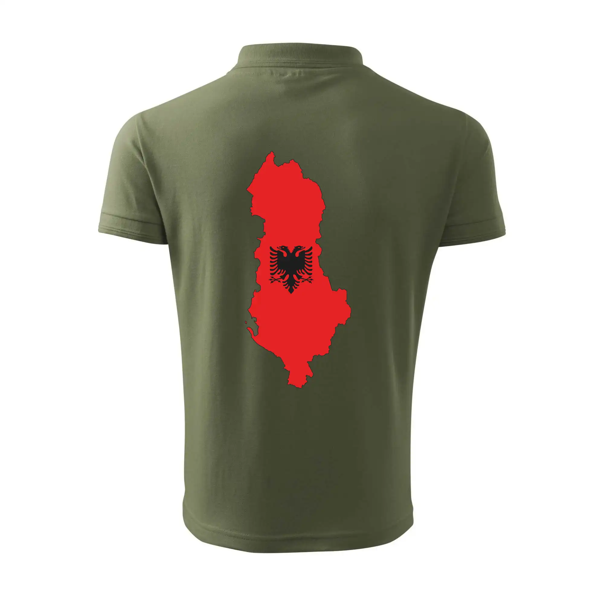 Albánie mapa a znak