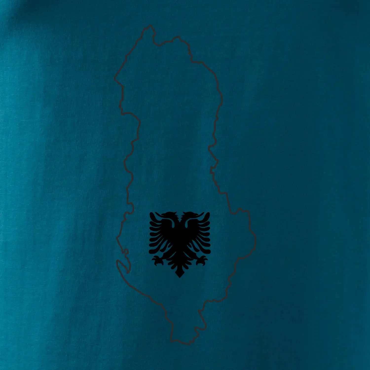 Albánie obrys mapa