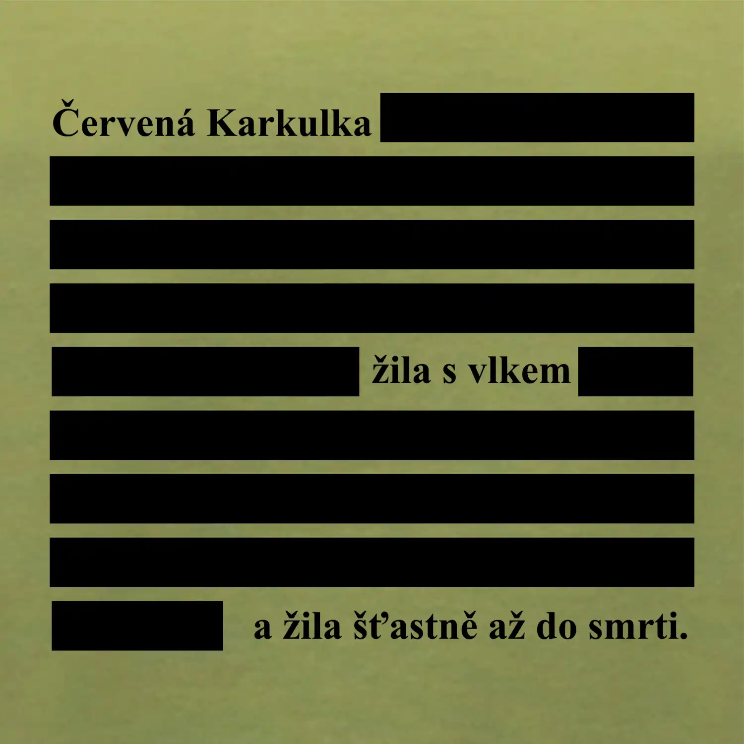 Červená karkulka žila s vlkem