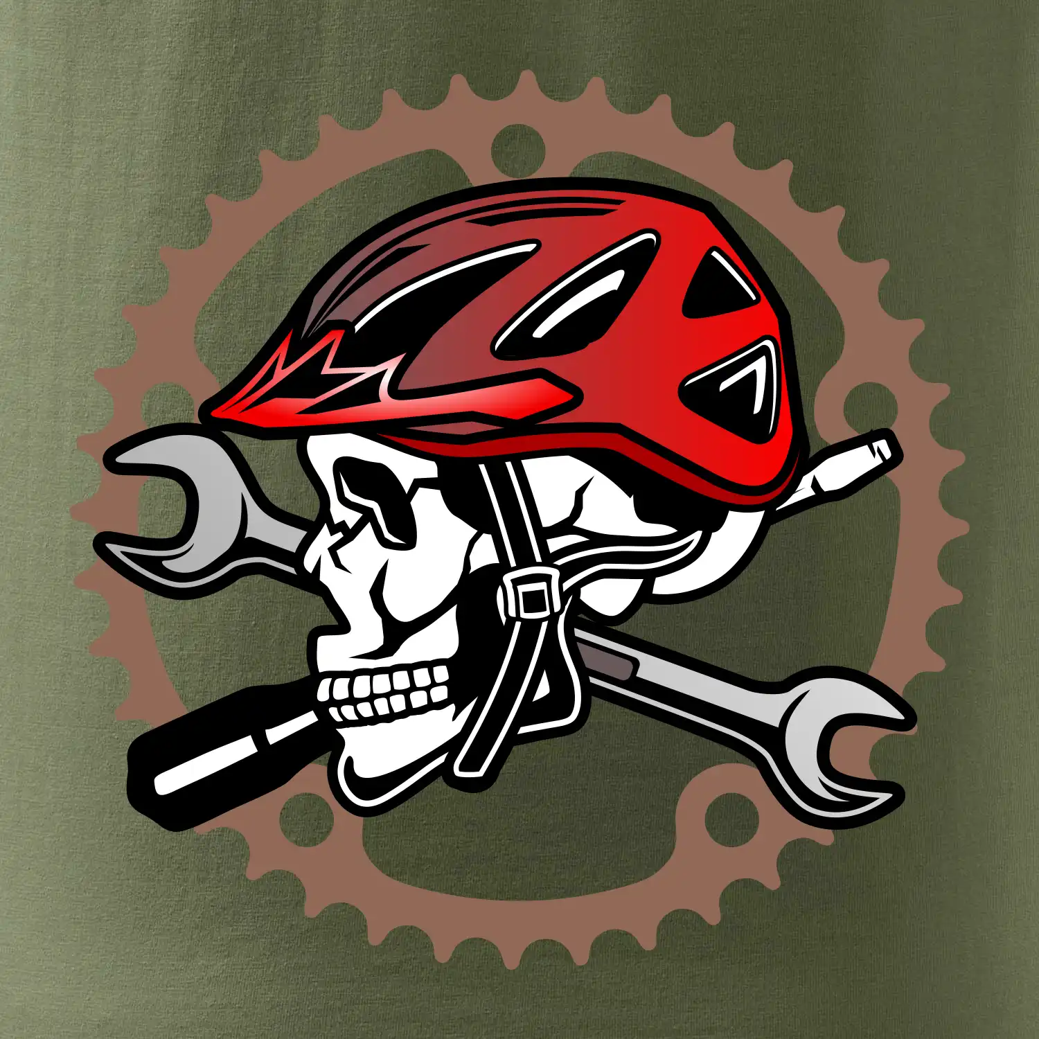 Lebka biker opravář