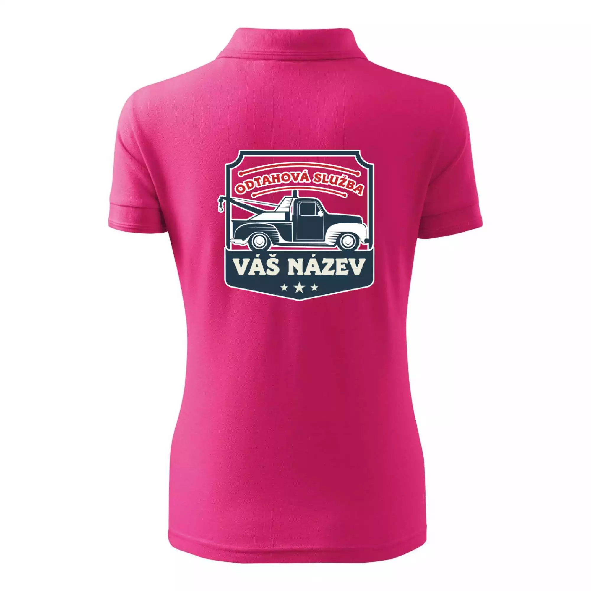 Odtahová služba - erb - červený nápis