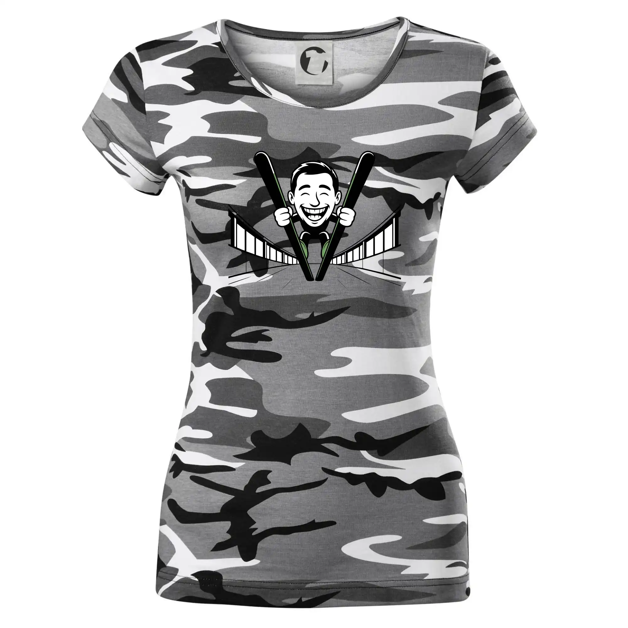 Vysmátý kreslený skokan