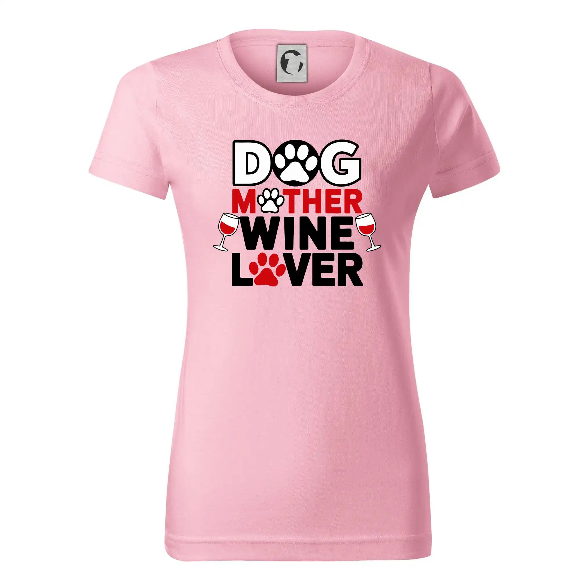 Dog mother wine lover