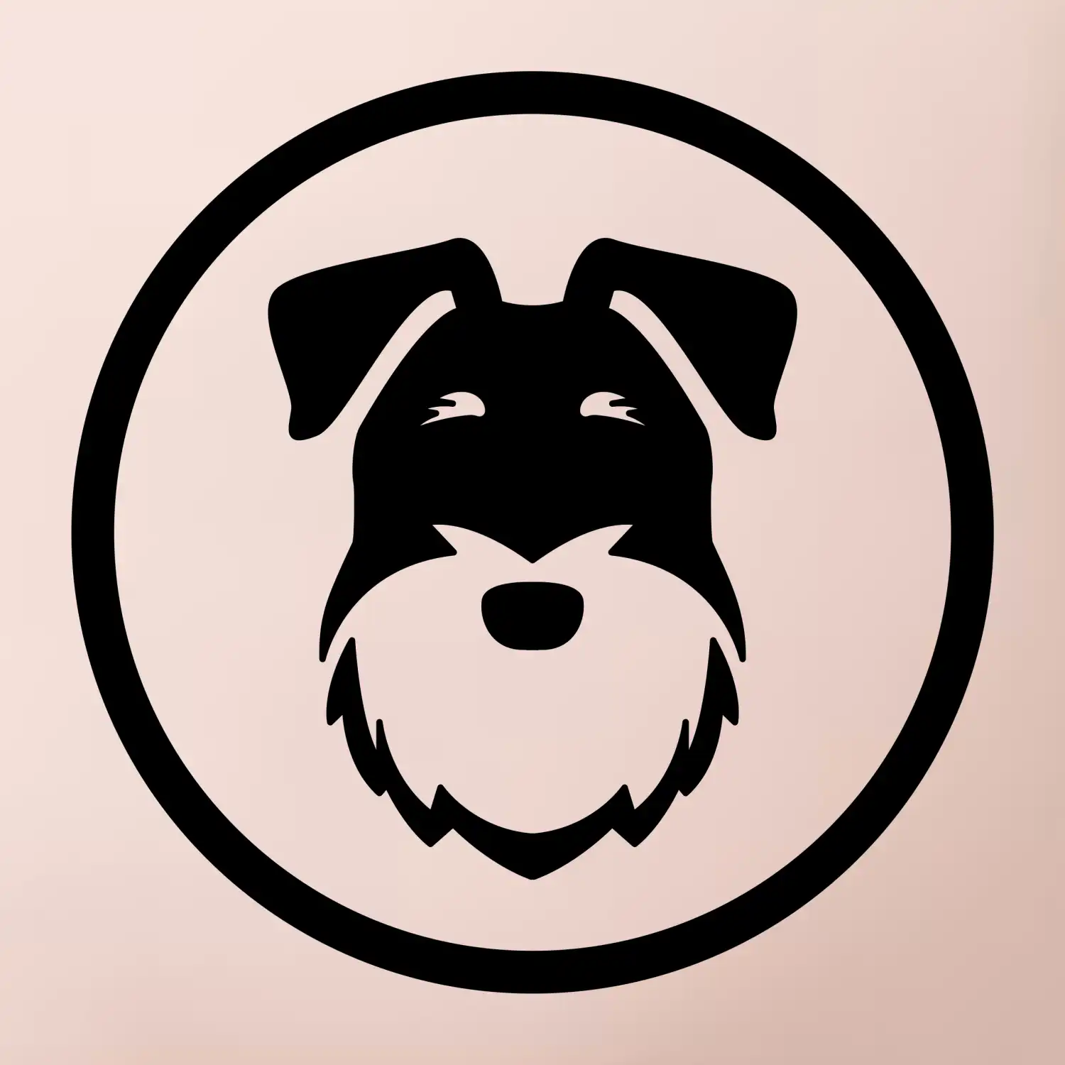 Knírač v kolečku na prsu