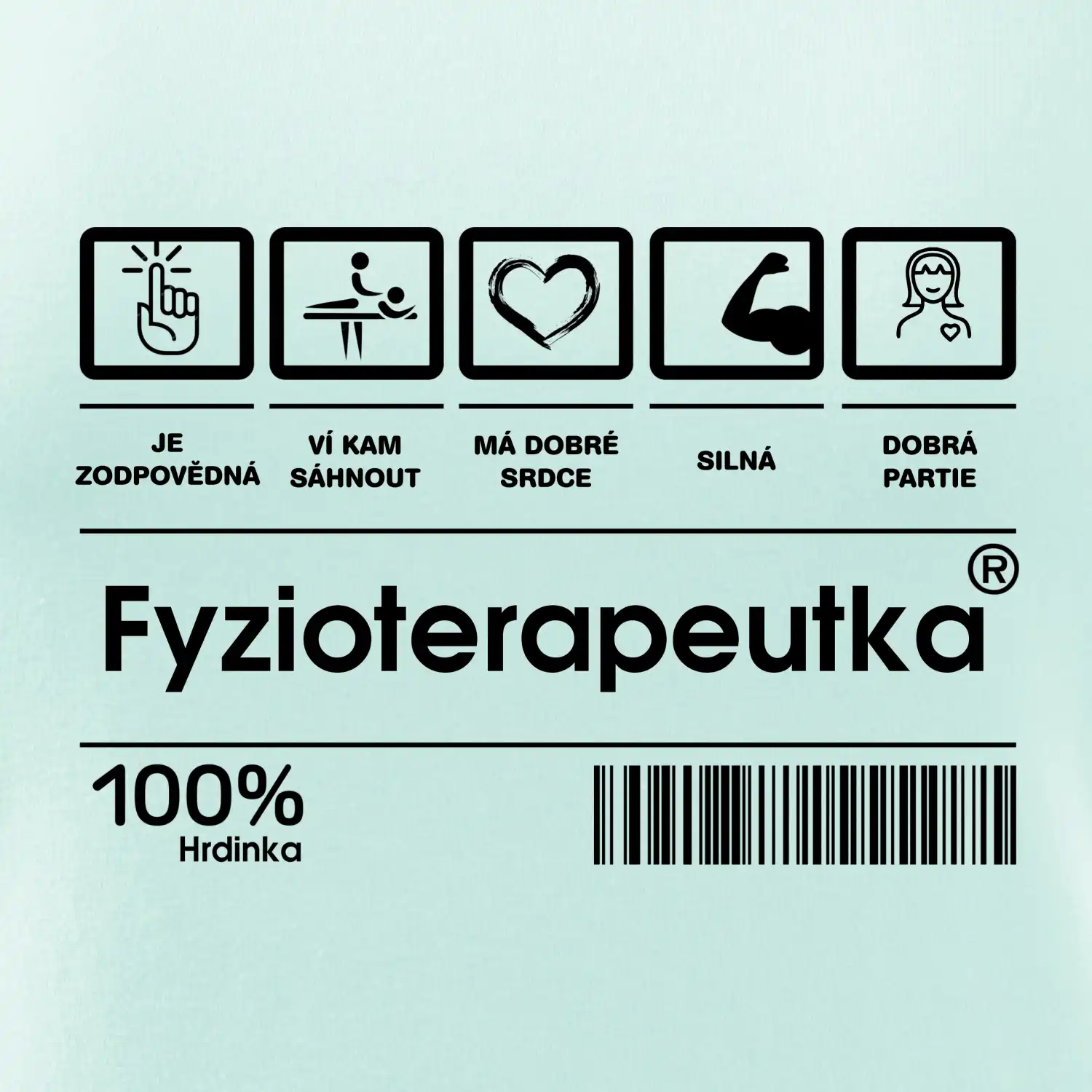 Čárový kód - Fyzioterapeutka