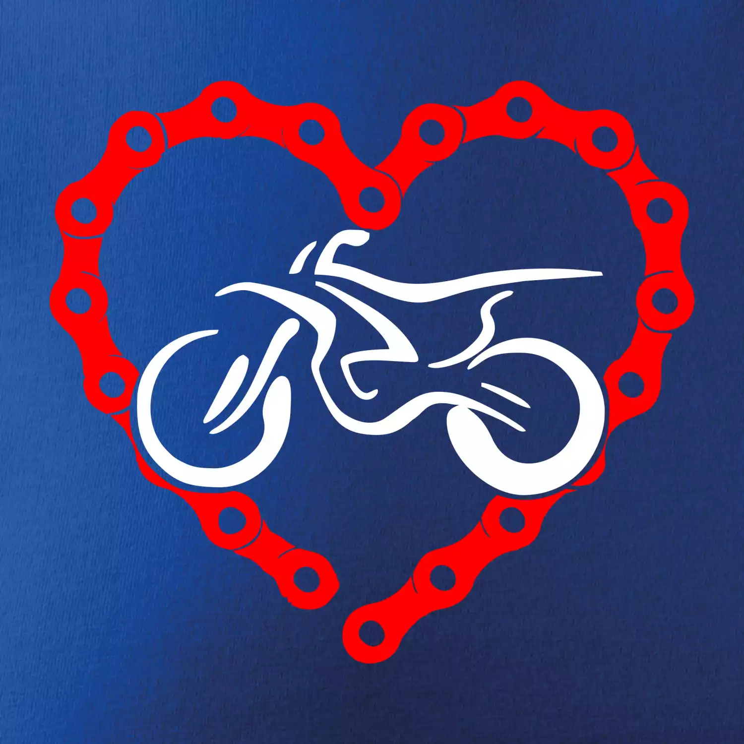 Moto srdce řetěz - enduro