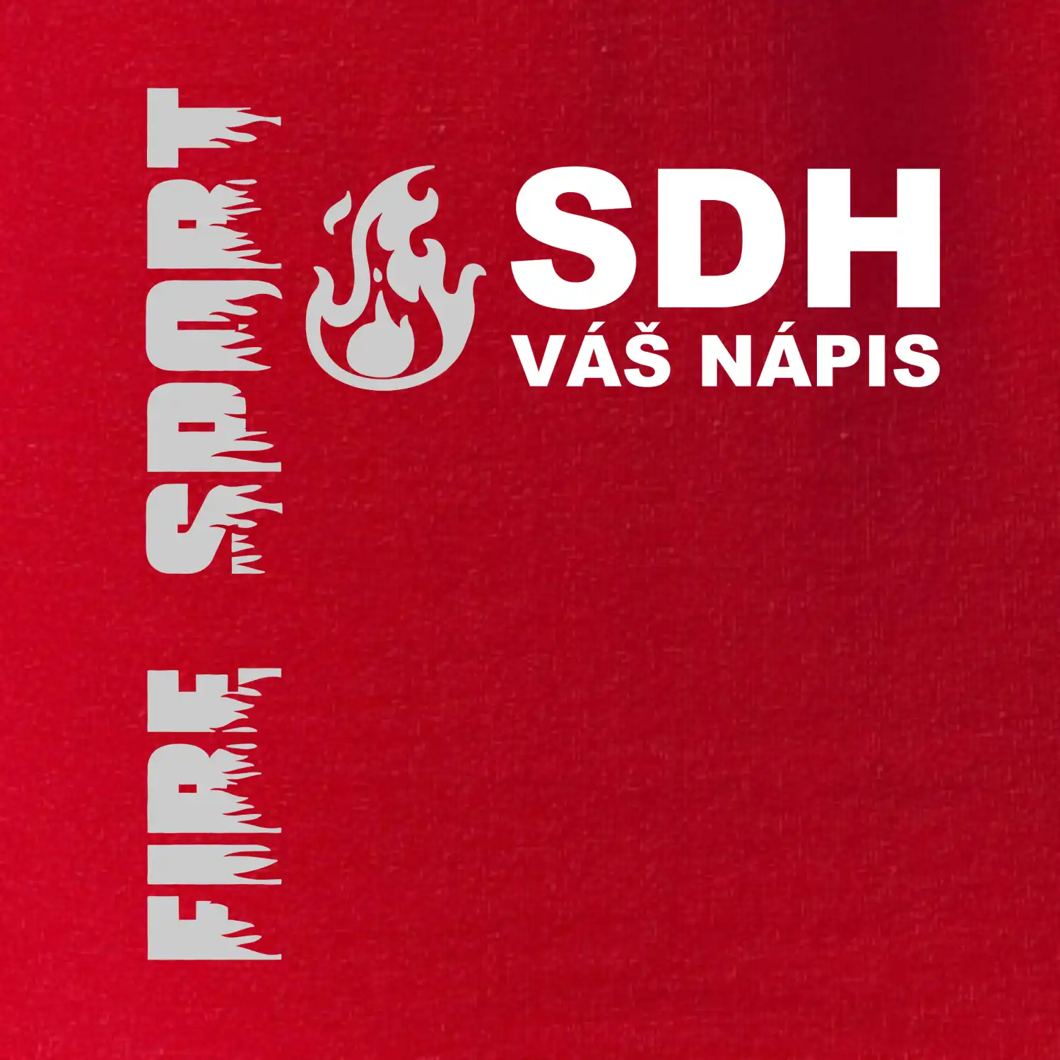 SDH REFLEXNÍ nápis (oheň, firesport, název sboru - vlastní nápis)