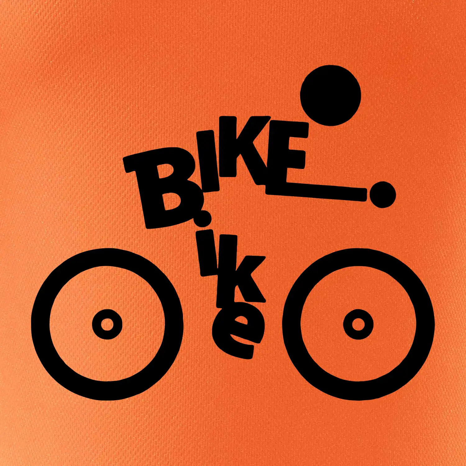 Bike nápis postava