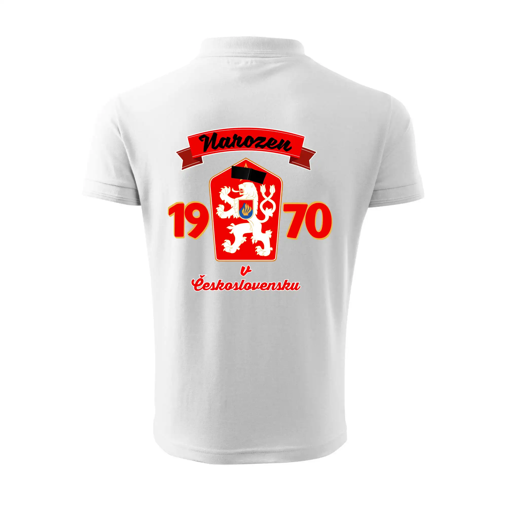 Narozen v Československu - Přelepený znak 1970