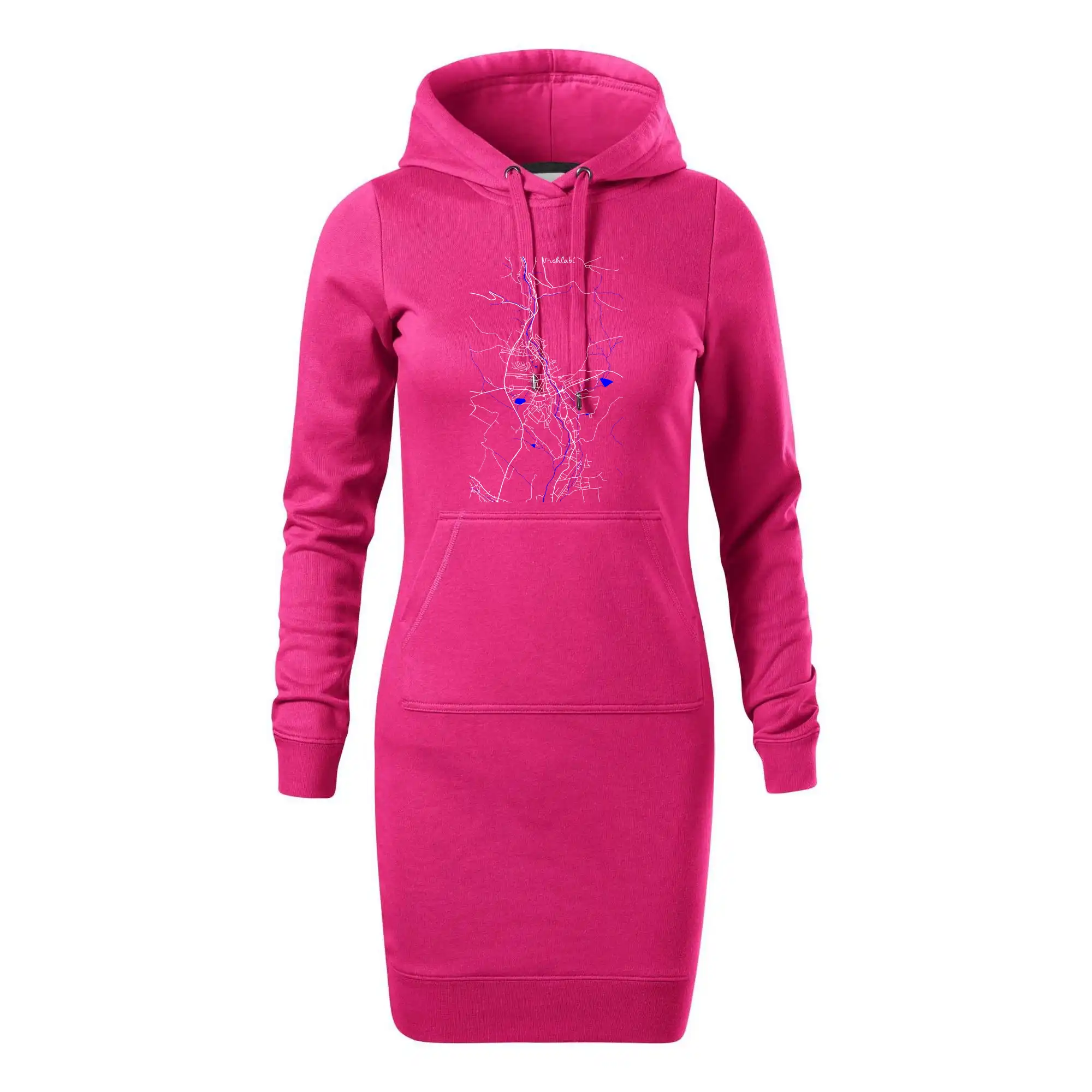 Vrchlabí - Mapa s vodními toky