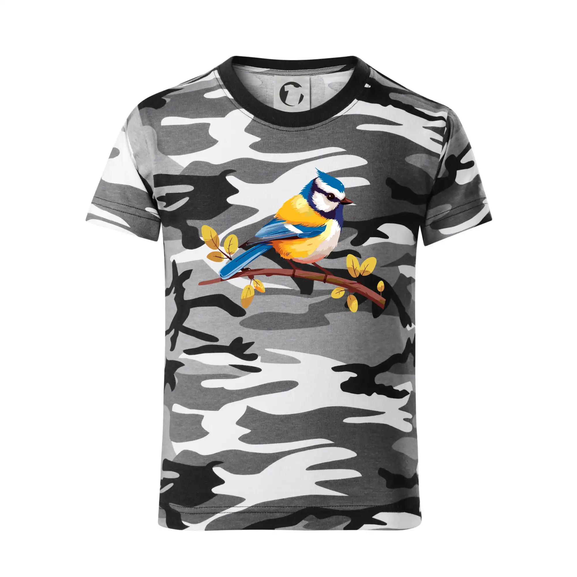 Sýkorka modřinka kreslená