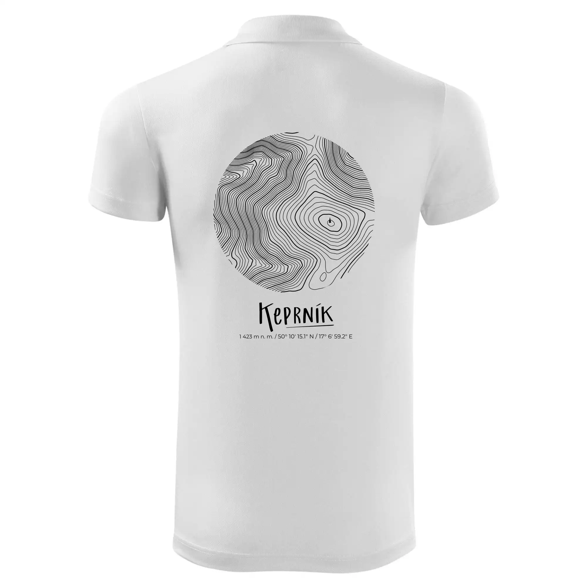 Keprník - vrstevnice v kruhu