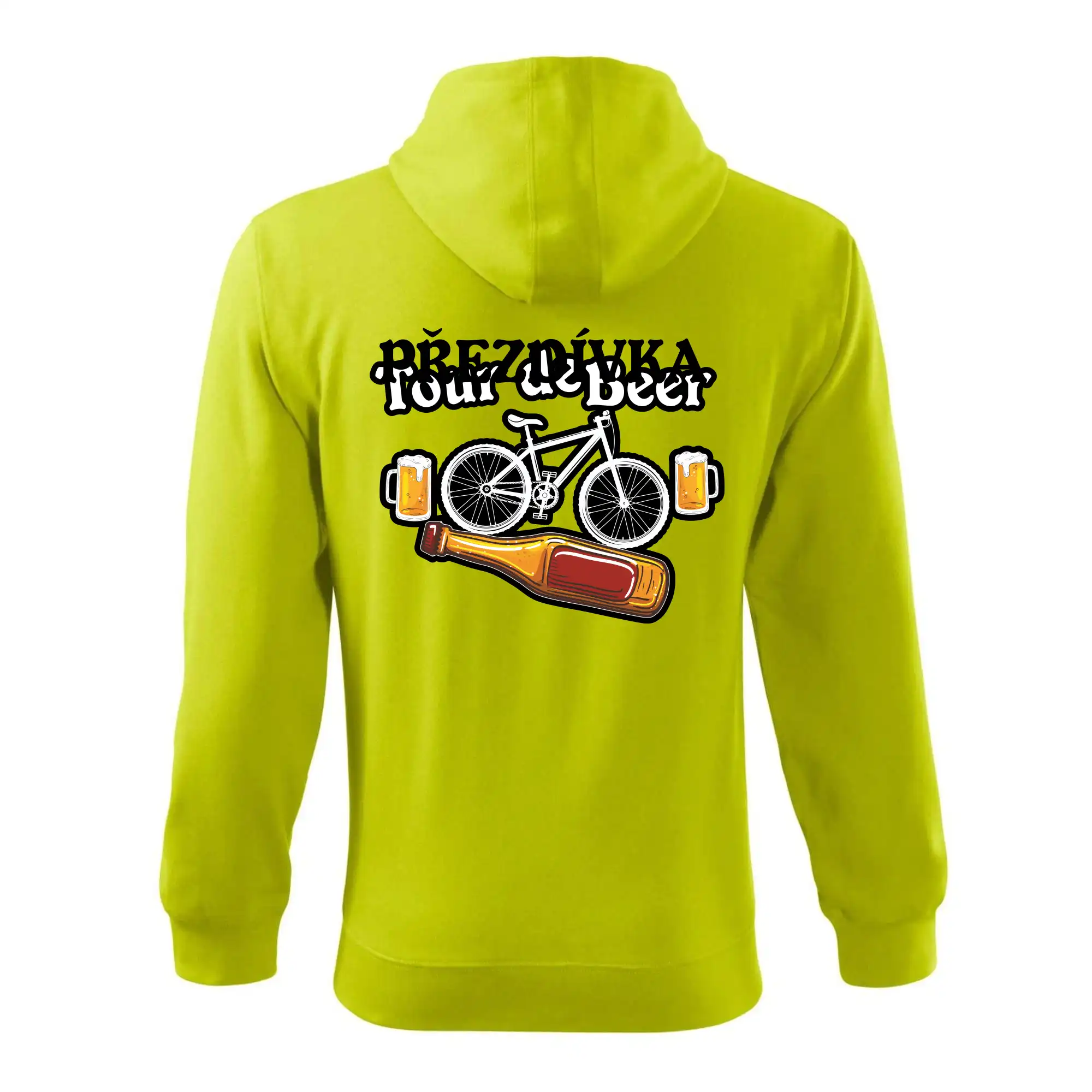 Tour de beer - kolo - pivo a nápis na zádech