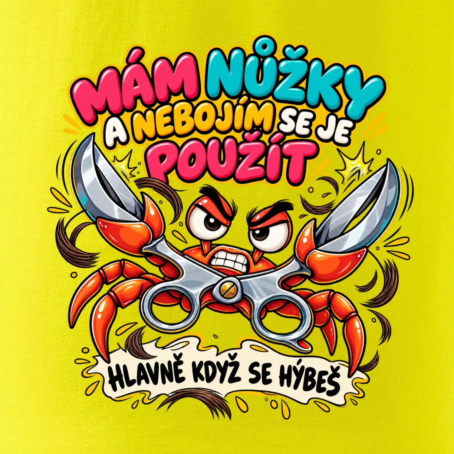Mám nůžky a nebojím se je použít