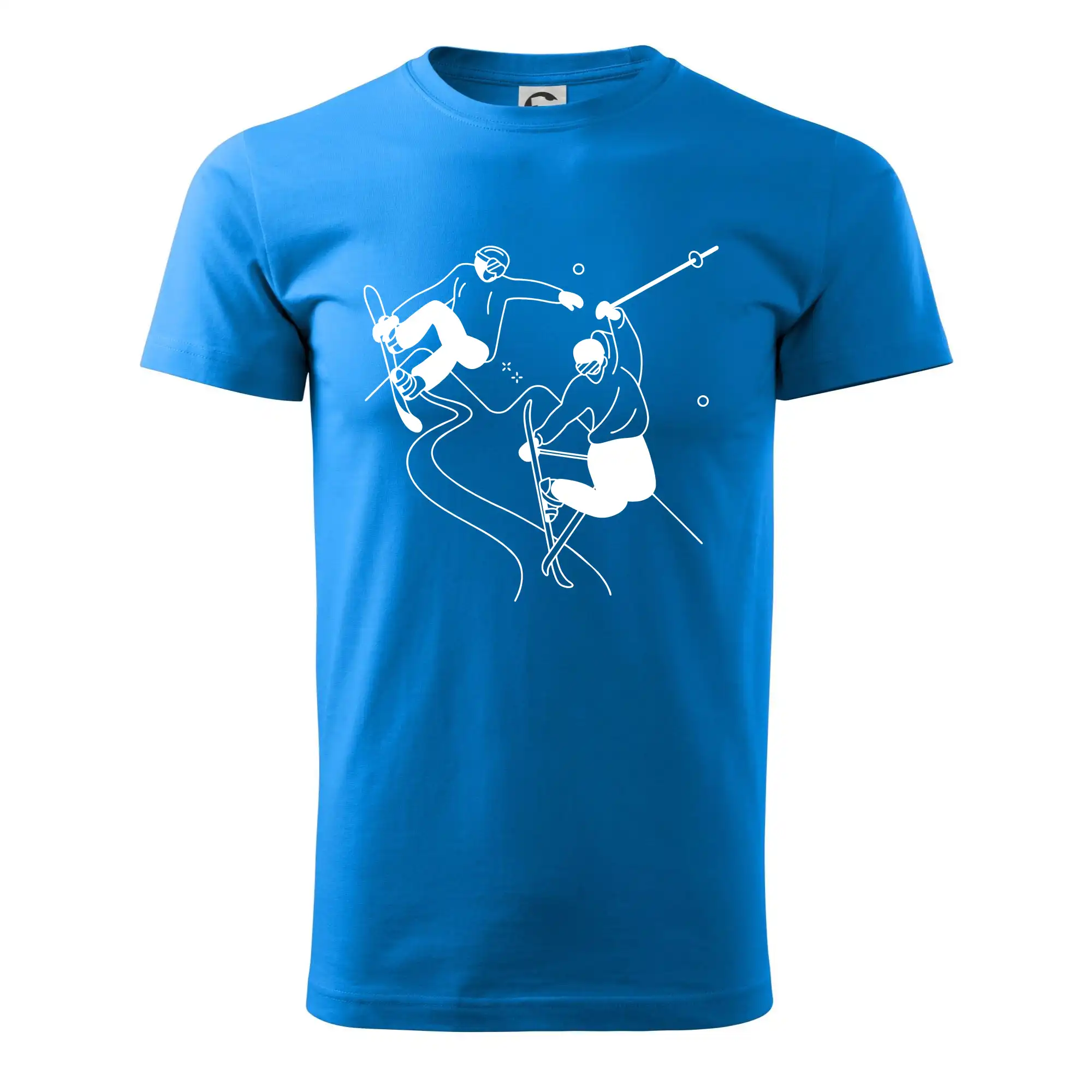 Lyžovaní - kresleny obrázek