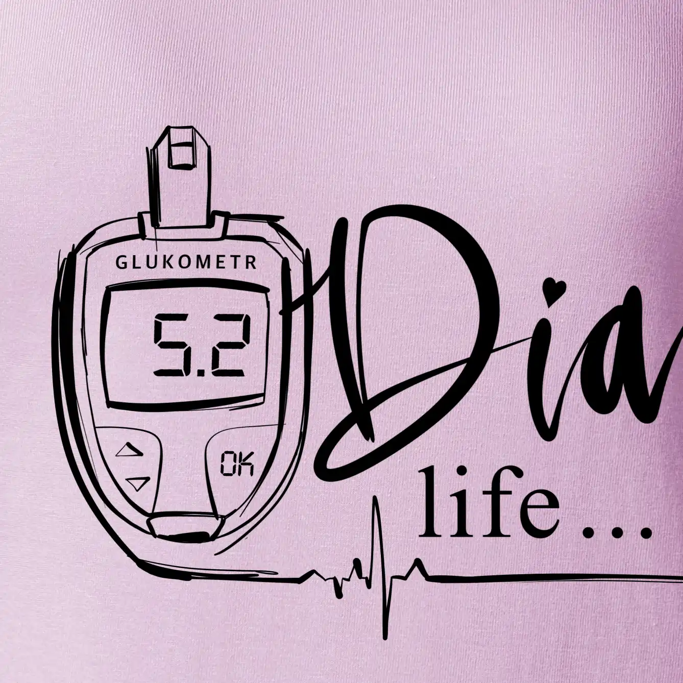D I A Life - kreslený glukometr
